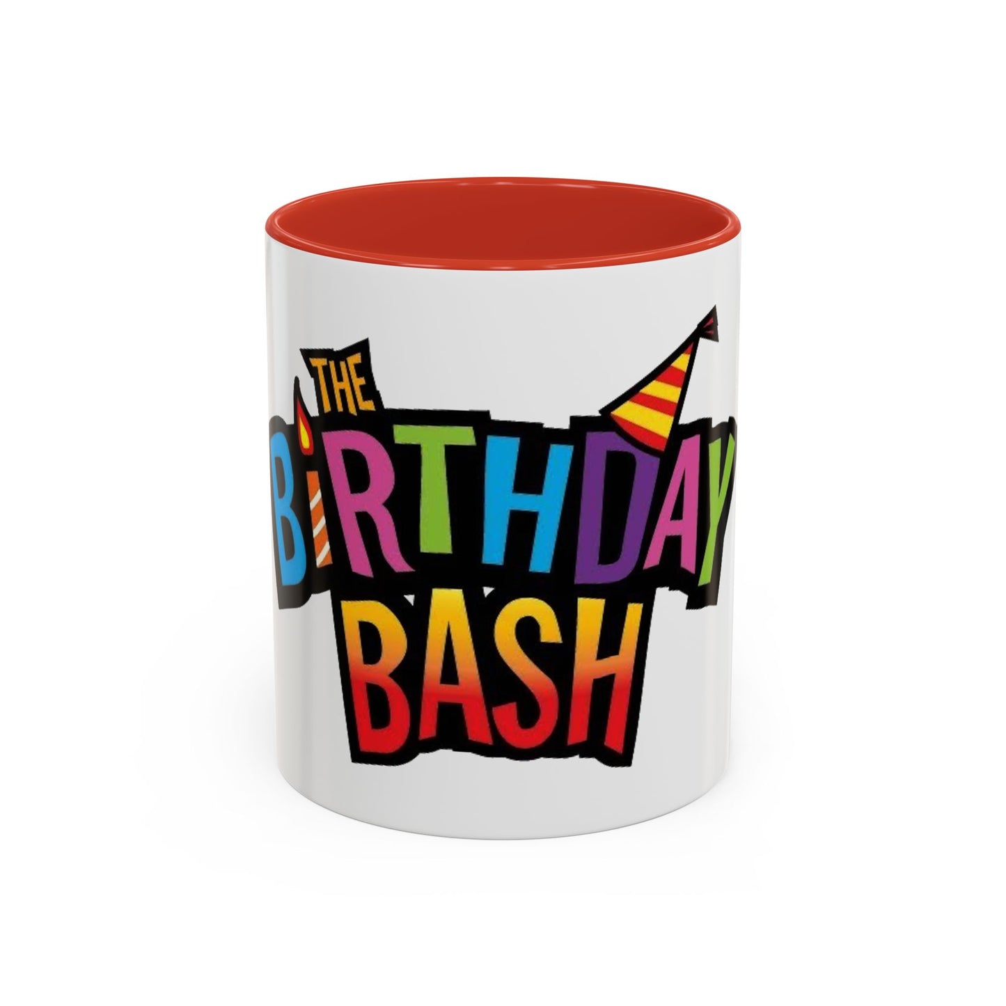 Birthday Bash Accent Coffee Mug - Fun Celebration Dino Theme