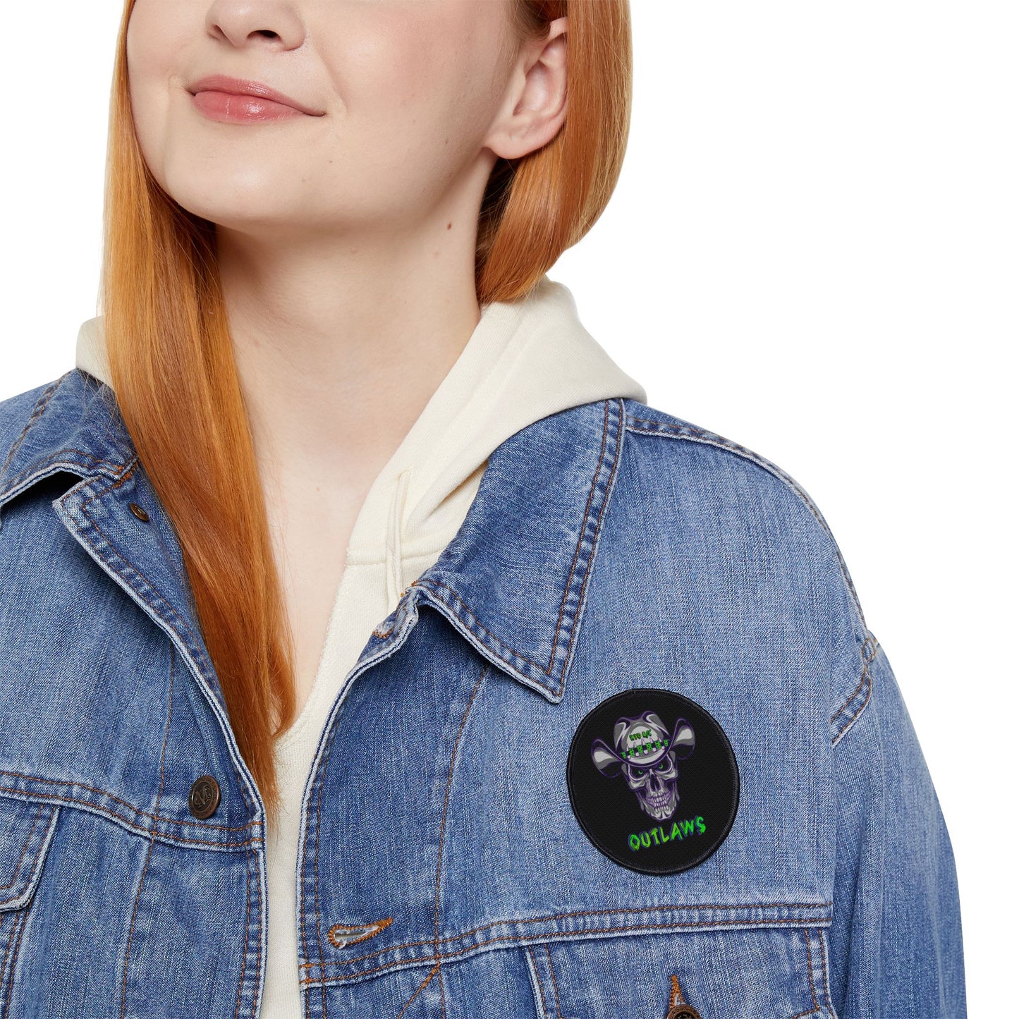 Circle or Square WYO Outlaws Iron-On Patch