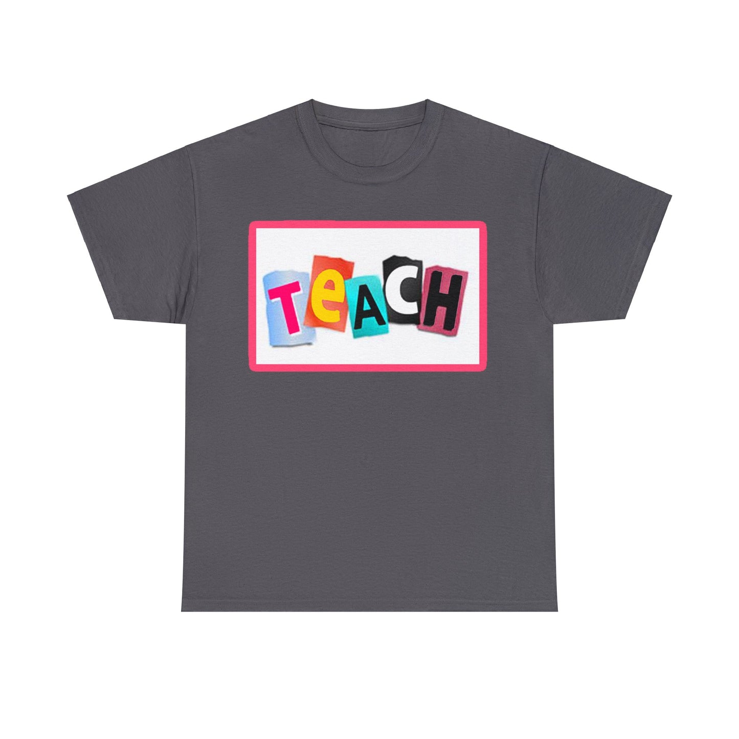 Teach White Logo Front Back T-Shirt 10 colors S-5x