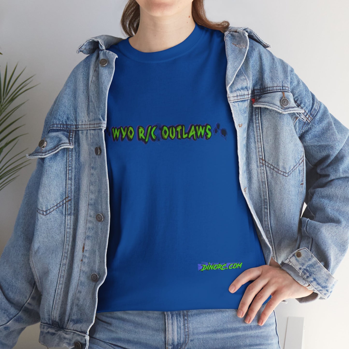 WYO R/C OUTLAWS DinoRc Logo T-Shirt S-5x Black Green