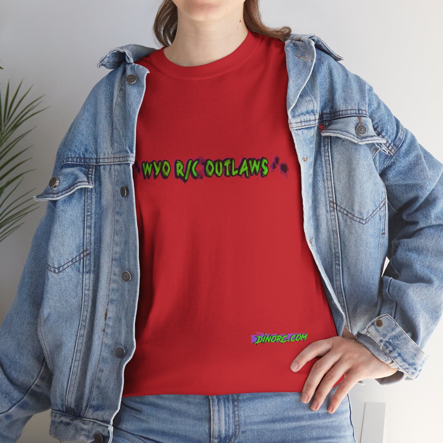 WYO R/C OUTLAWS DinoRc Logo T-Shirt S-5x Black Green