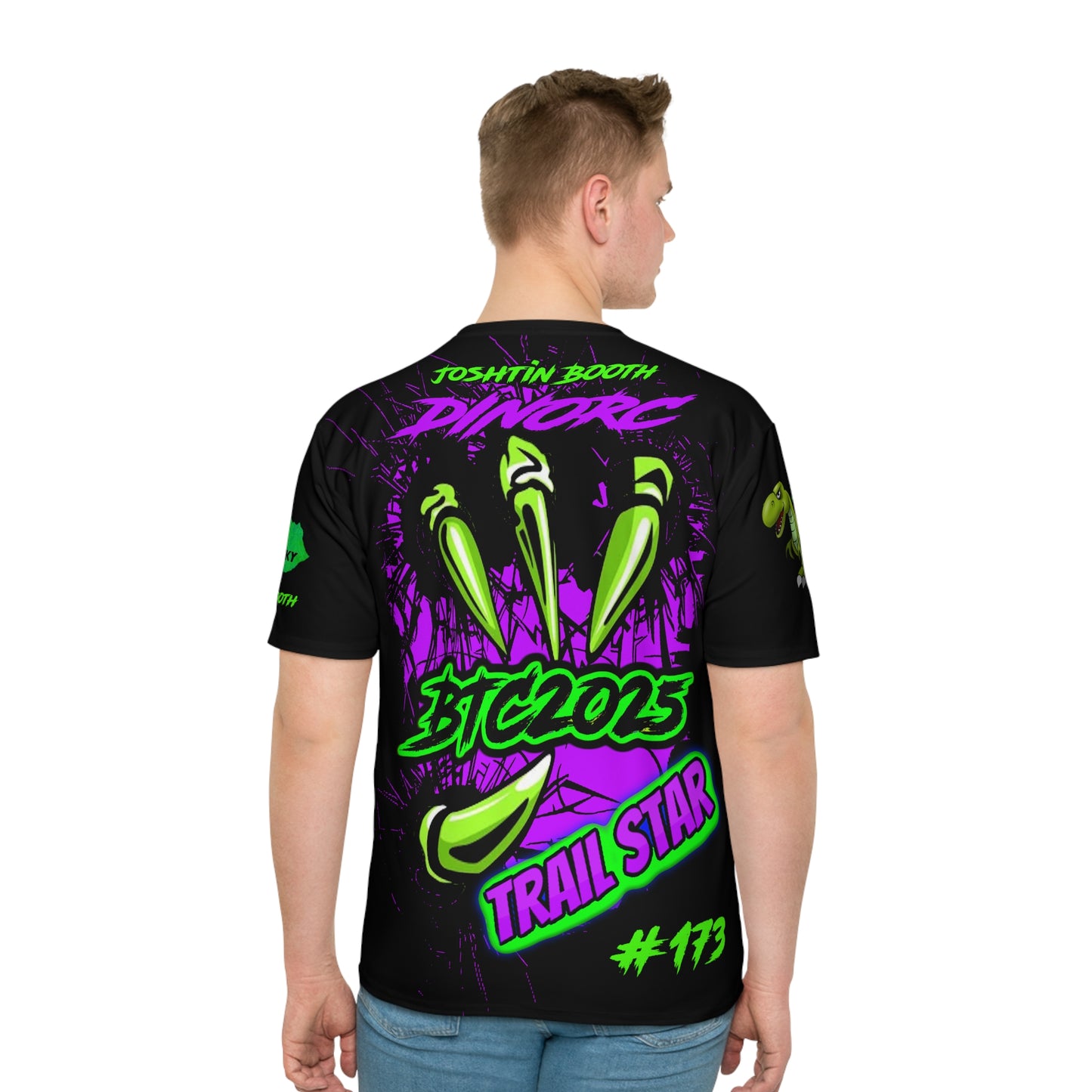 Joshtin Booth 2025 DinoRC Trail Star Beat The Creek Loose T-shirt (AOP)