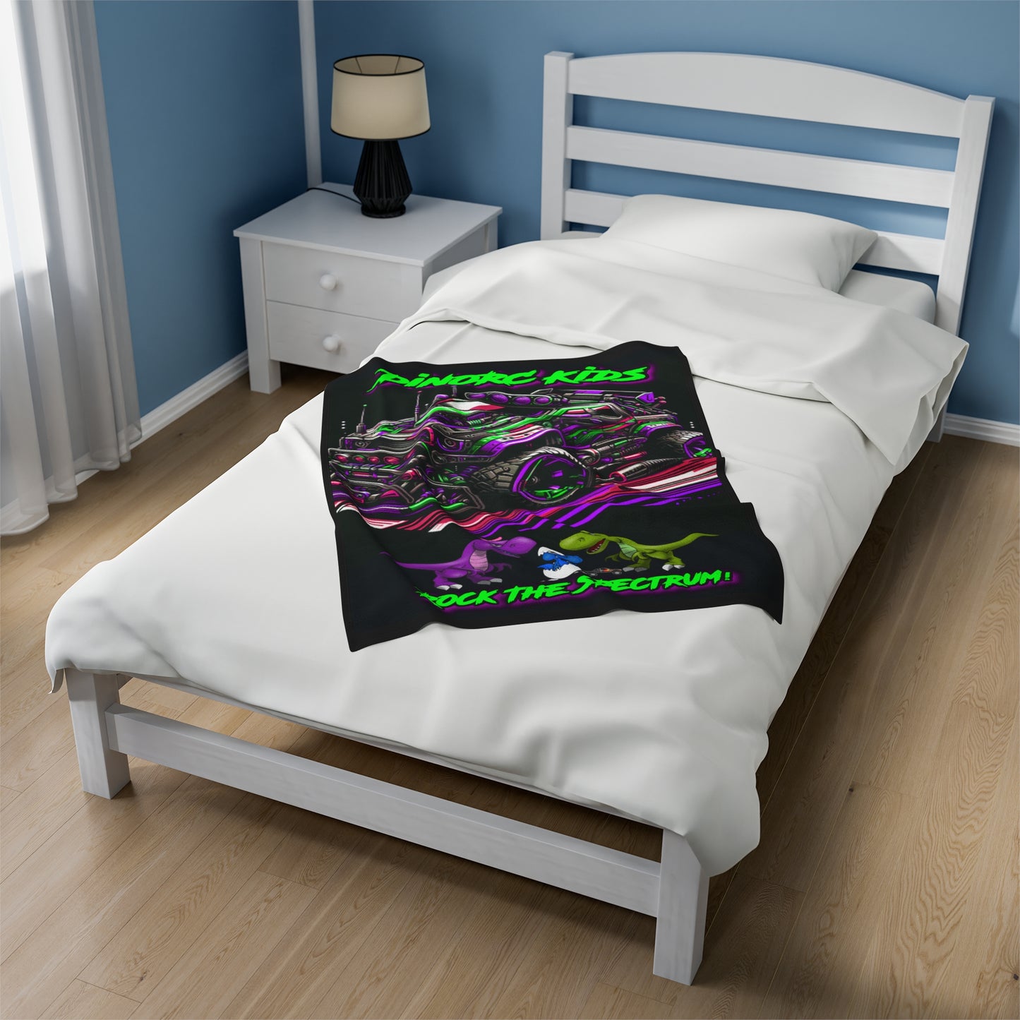 2024 DinoRC Autism Velveteen Plush Blanket