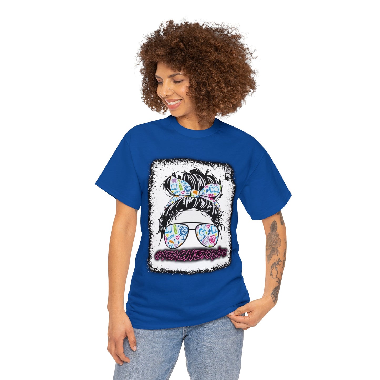 Teacher Life Logo Front Back T-Shirt 10 colors S-5x
