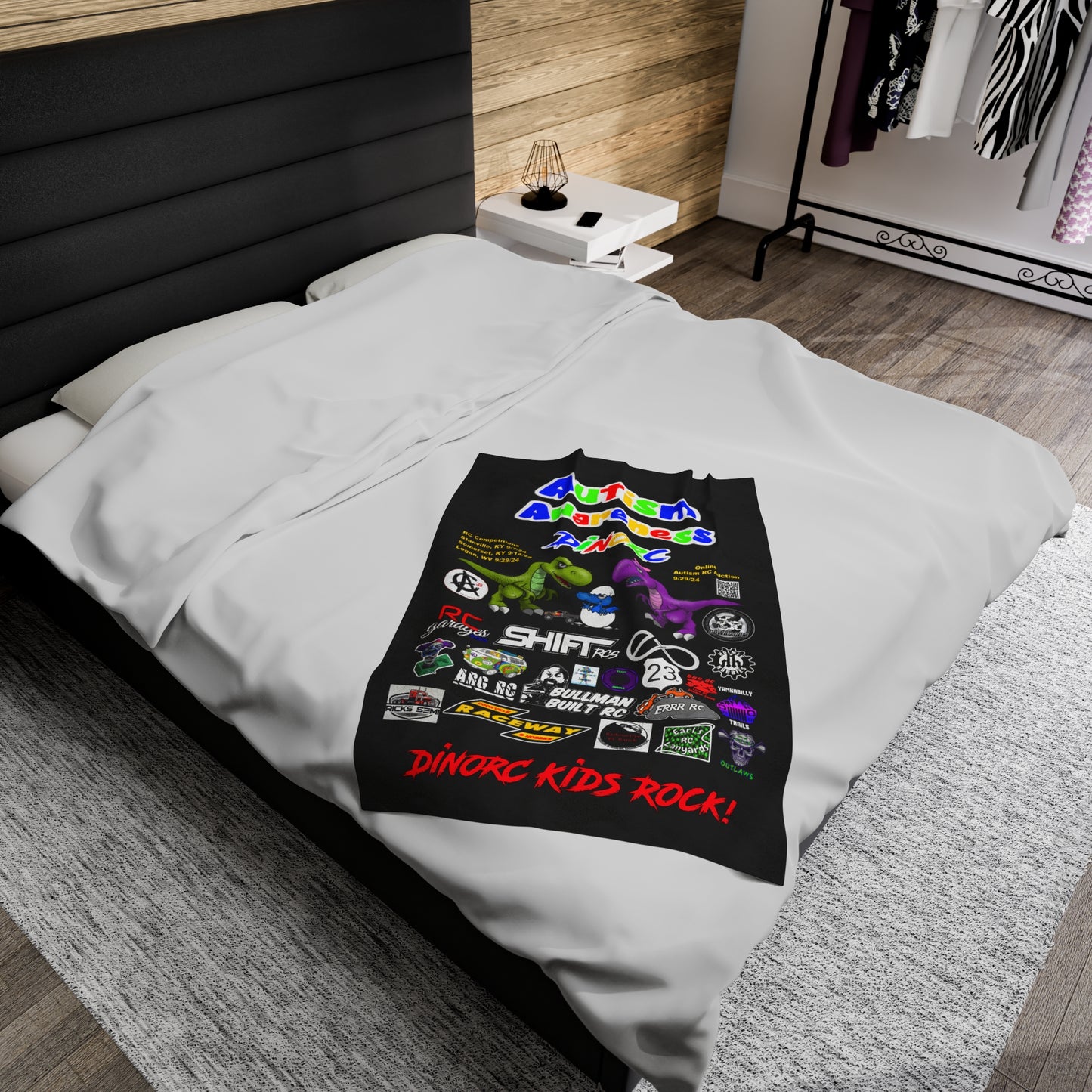 2024 Autism Awareness Event Blanket Velveteen Plush Blanket