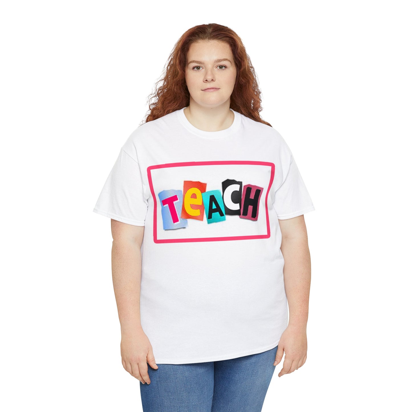 Teach White Logo Front Back T-Shirt 10 colors S-5x