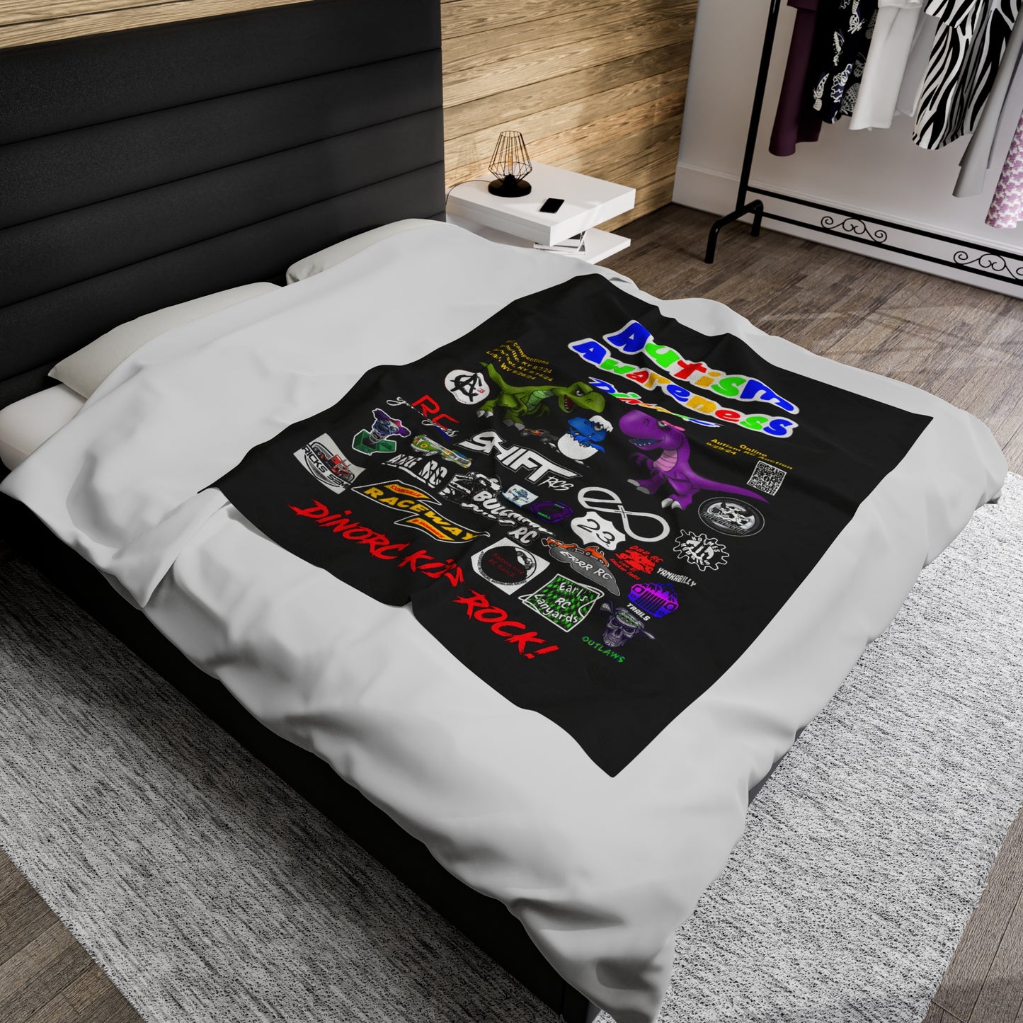 2024 Autism Awareness Event Blanket Velveteen Plush Blanket