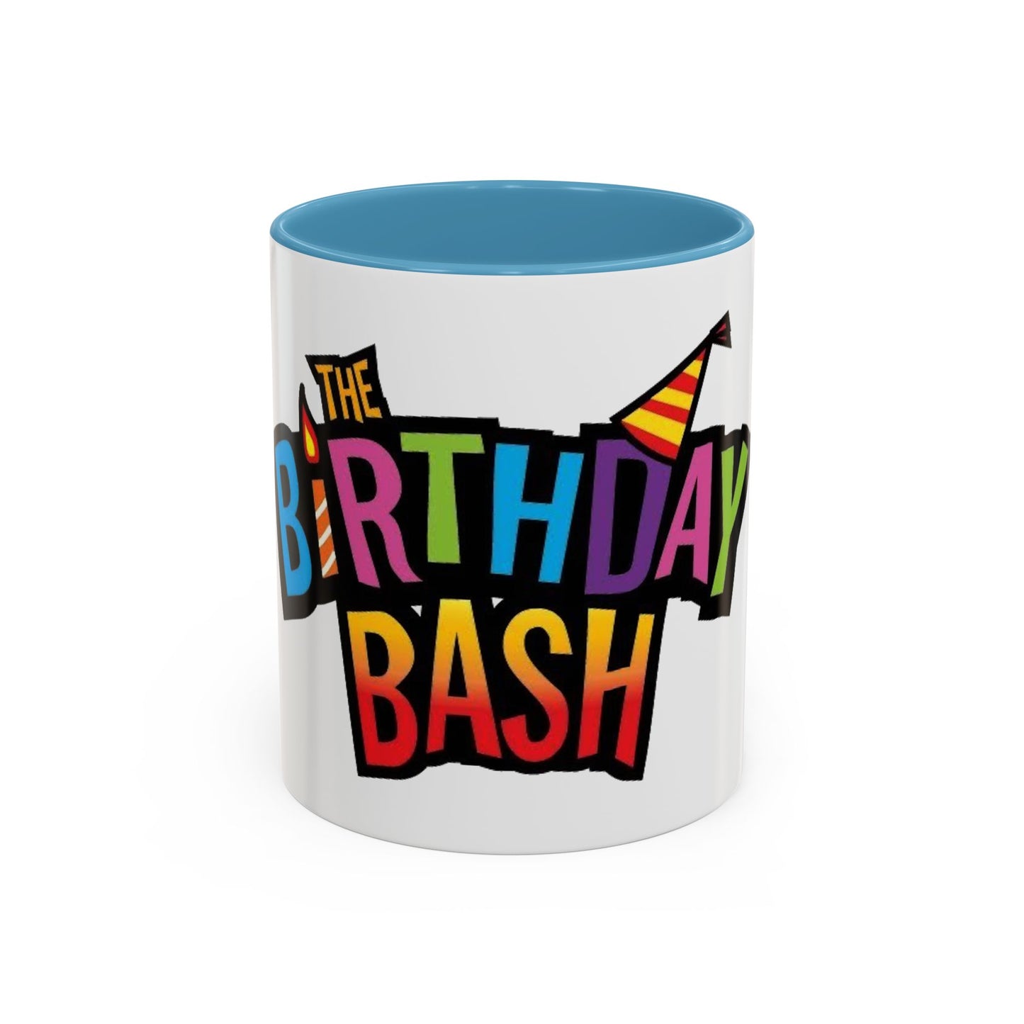 Birthday Bash Accent Coffee Mug - Fun Celebration Dino Theme