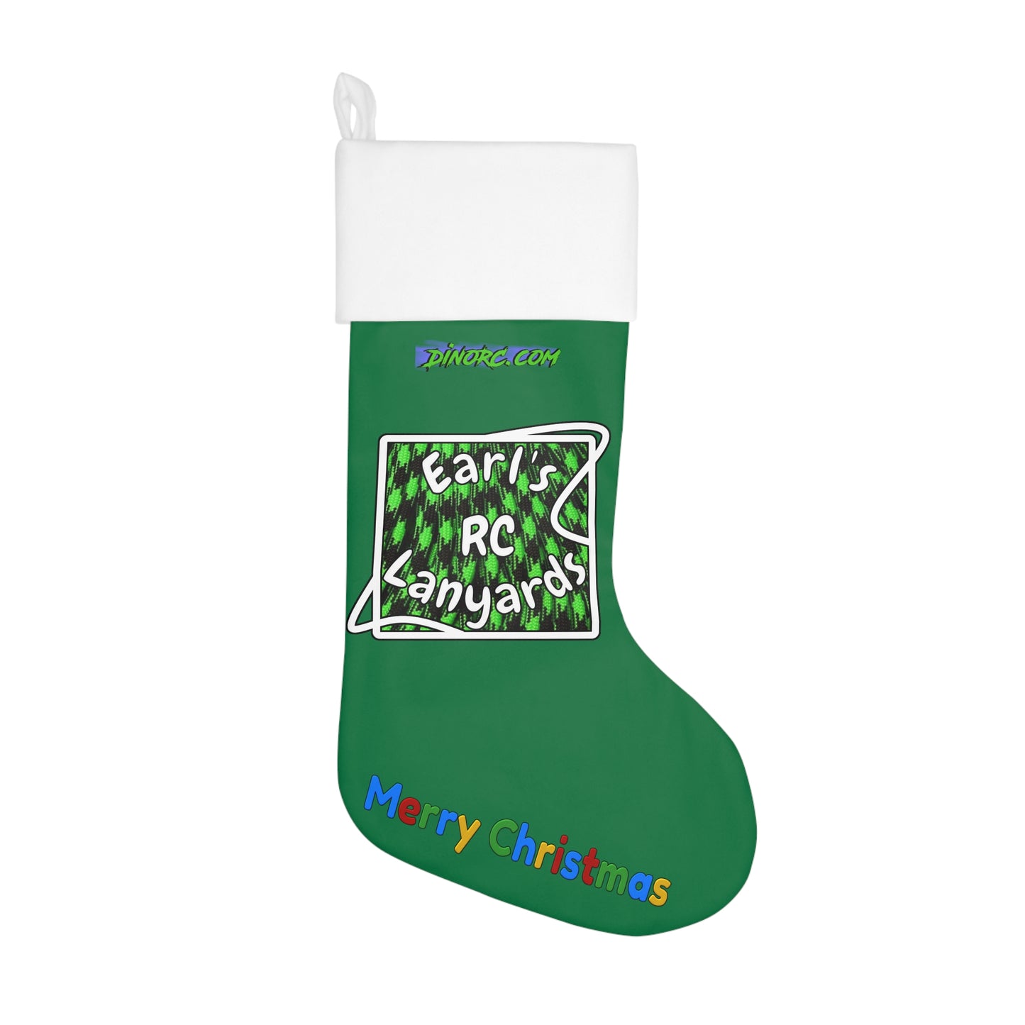Earl's RC Lanyards Merry Christmas DinoRC Christmas Stocking