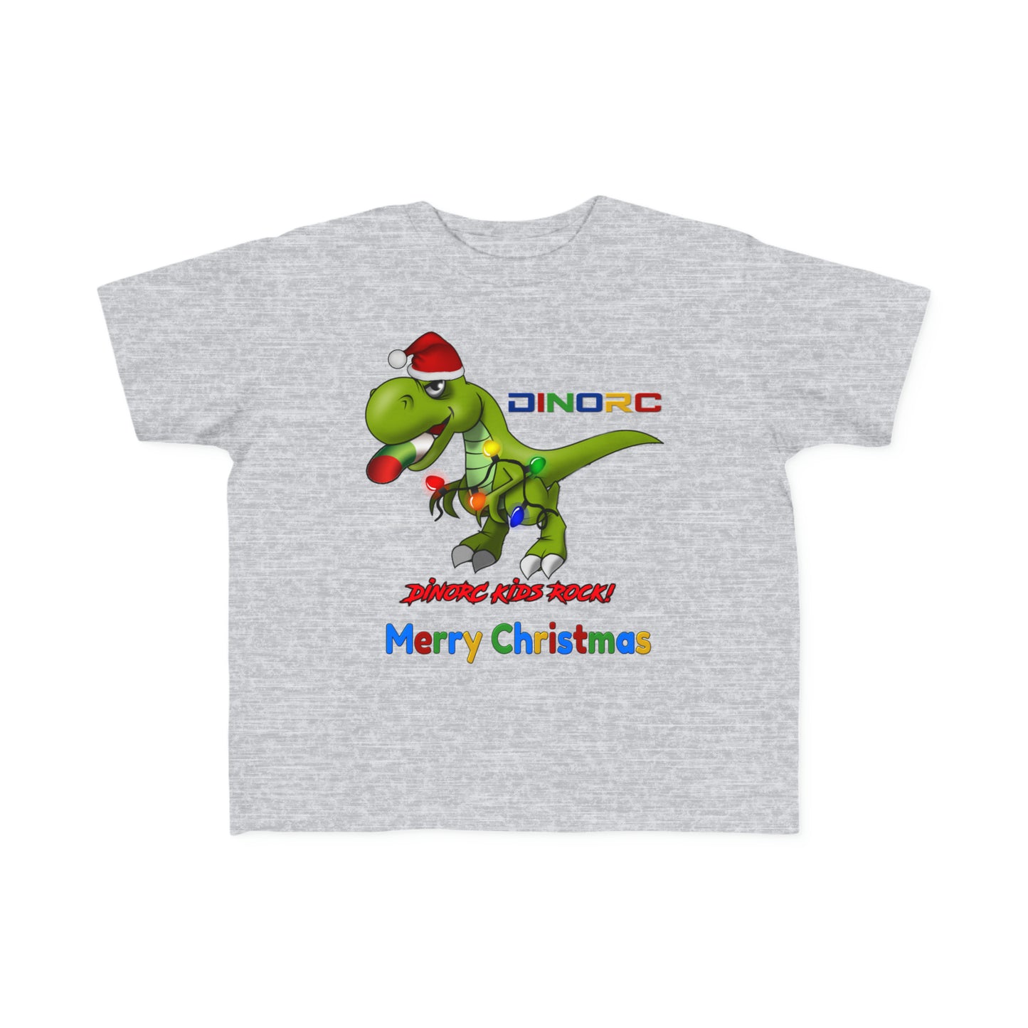 Merry Christmas DinoRC Christmas Toddler's Fine Jersey Tee