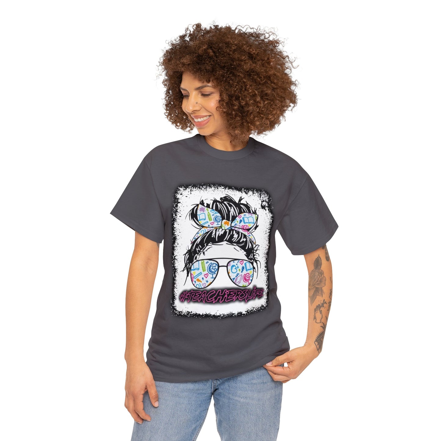 Teacher Life Logo Front Back T-Shirt 10 colors S-5x