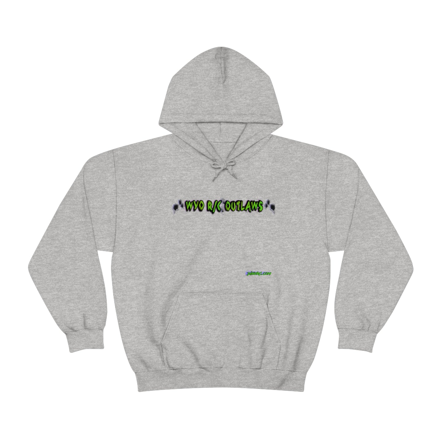 RC Outlaws DinoRC in 4 colors front back Hooded Sweatshirt