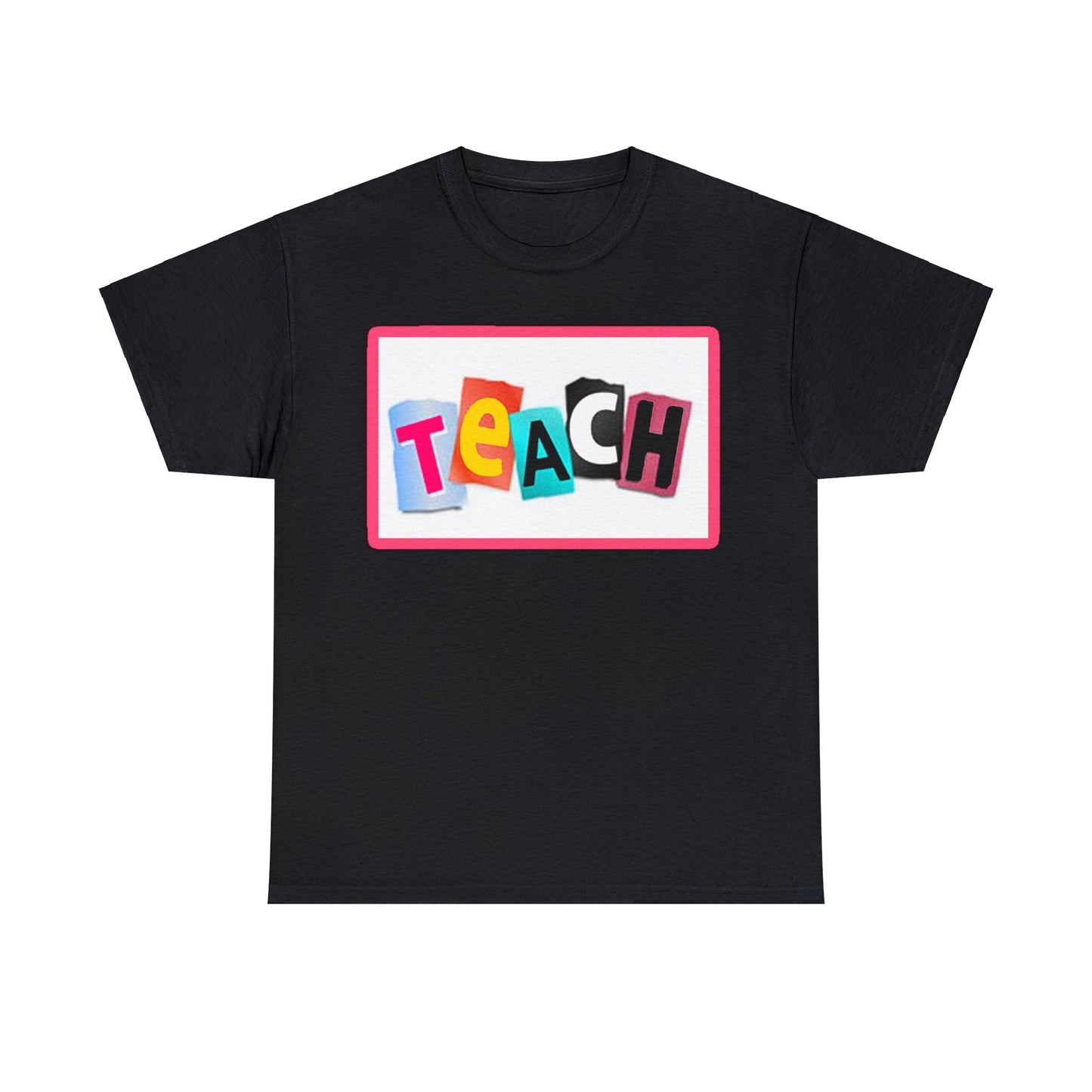 Teach White Logo Front Back T-Shirt 10 colors S-5x