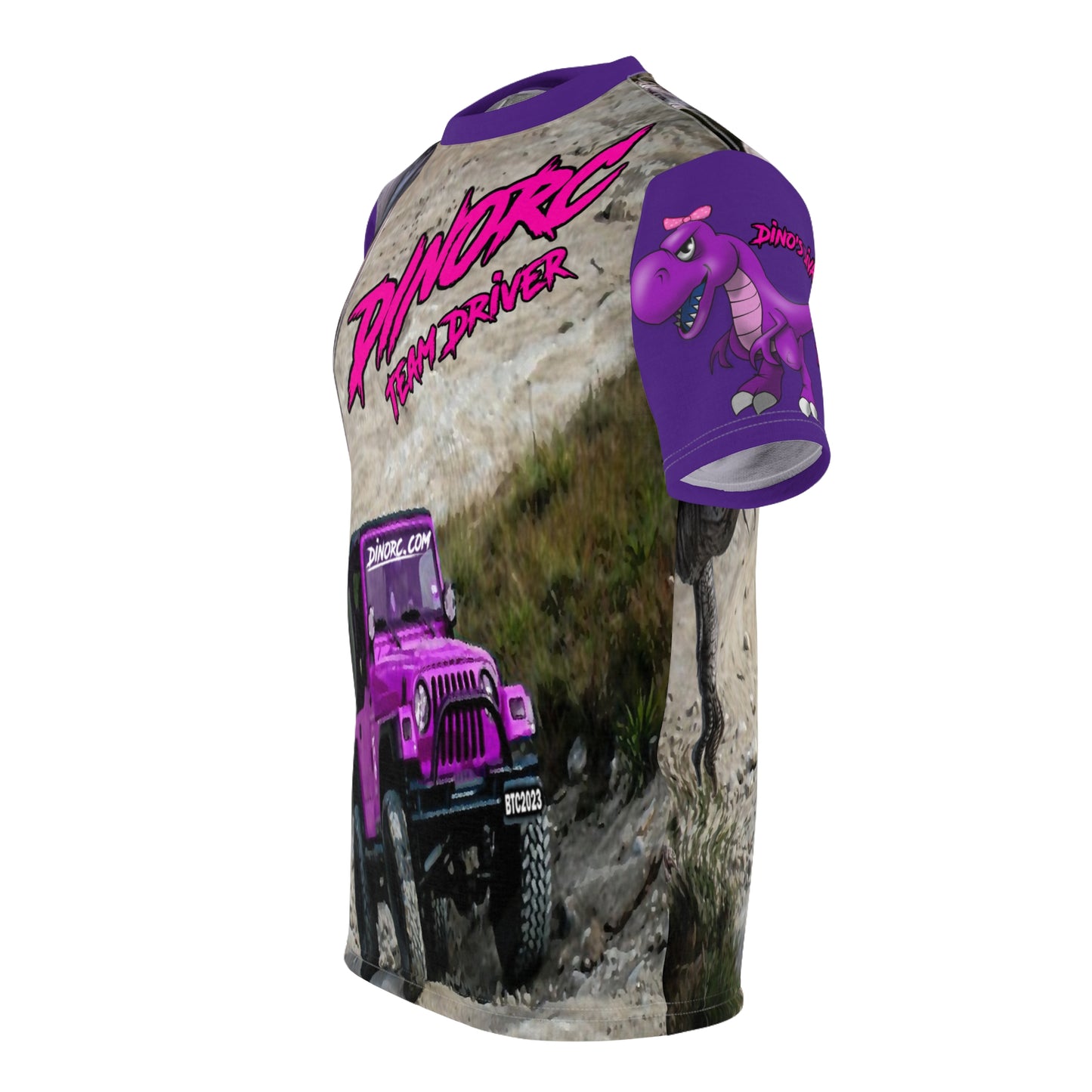 Dino Diva's T Shirt purple Sleeves