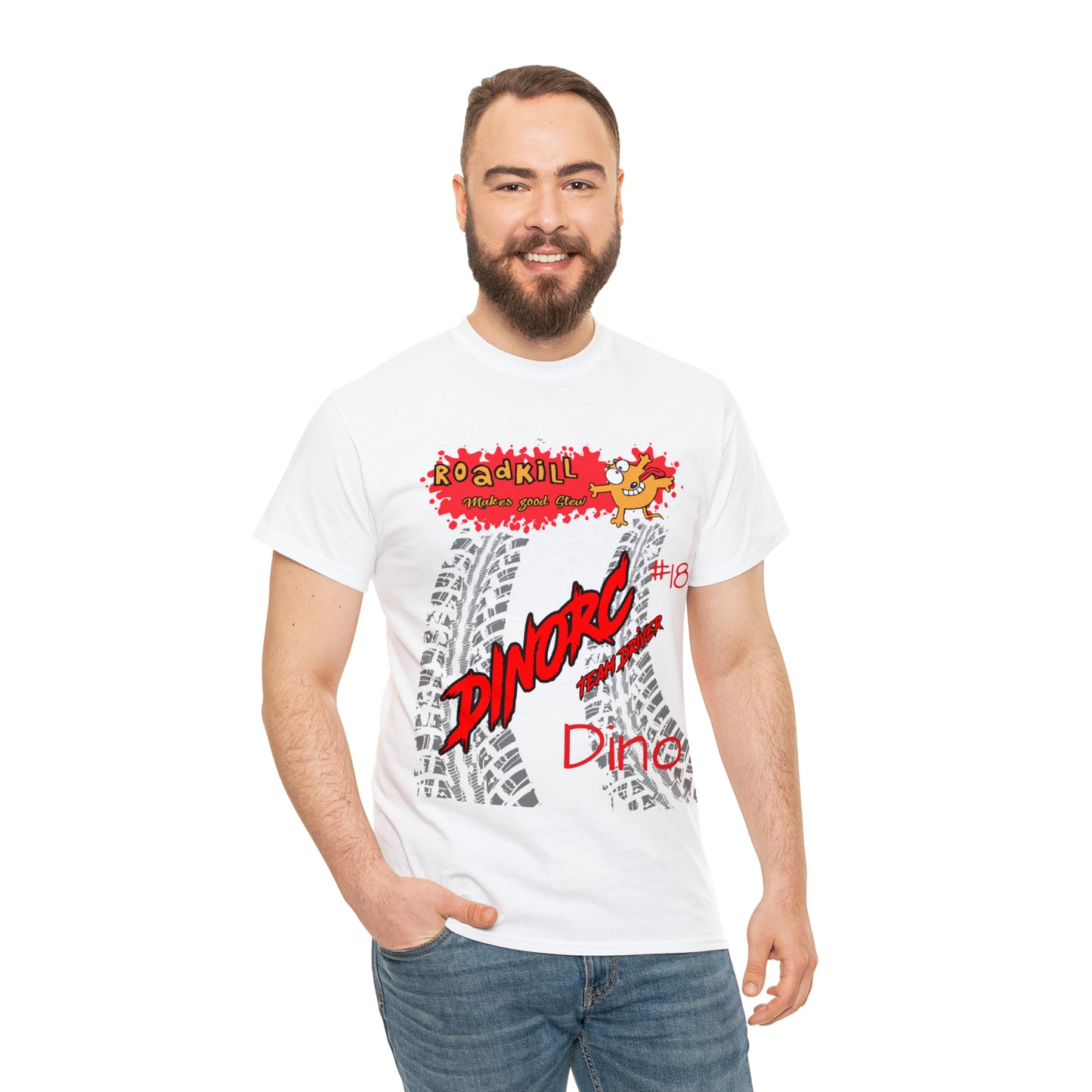 DINO's #18 Road Kill DinoRC Logo T-Shirt S-5x