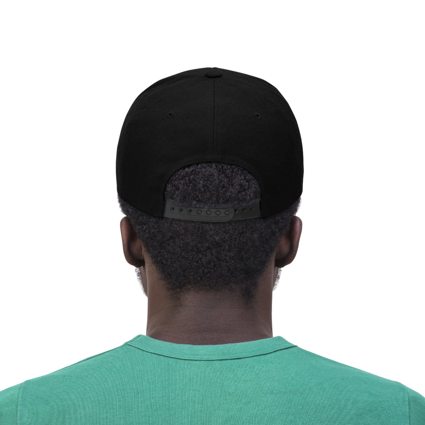 Black Green DinoRC Logoed Flat Bill Hat