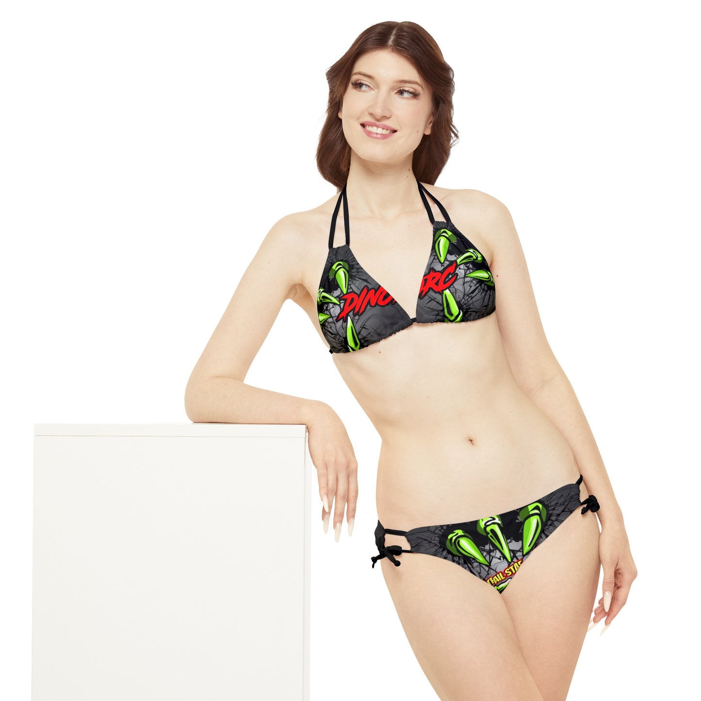 DinoRC Trail Star Strappy Bikini Set (AOP)