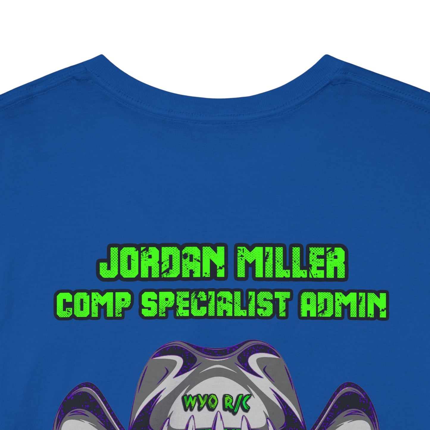 Jordan Miller WYO R/C OUTLAWS DinoRc Logo T-Shirt S-5x Black Green