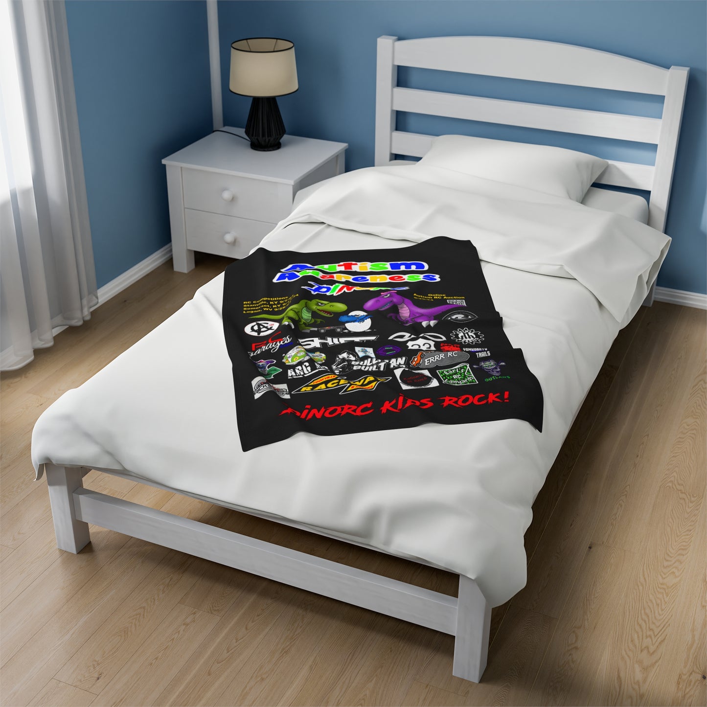 2024 Autism Awareness Event Blanket Velveteen Plush Blanket