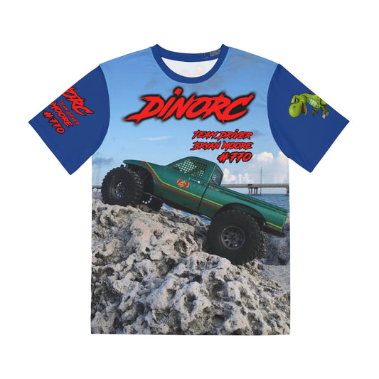 Bryan Moore Beach Blue sleeves DinoRC Team Driver Shirt (AOP)