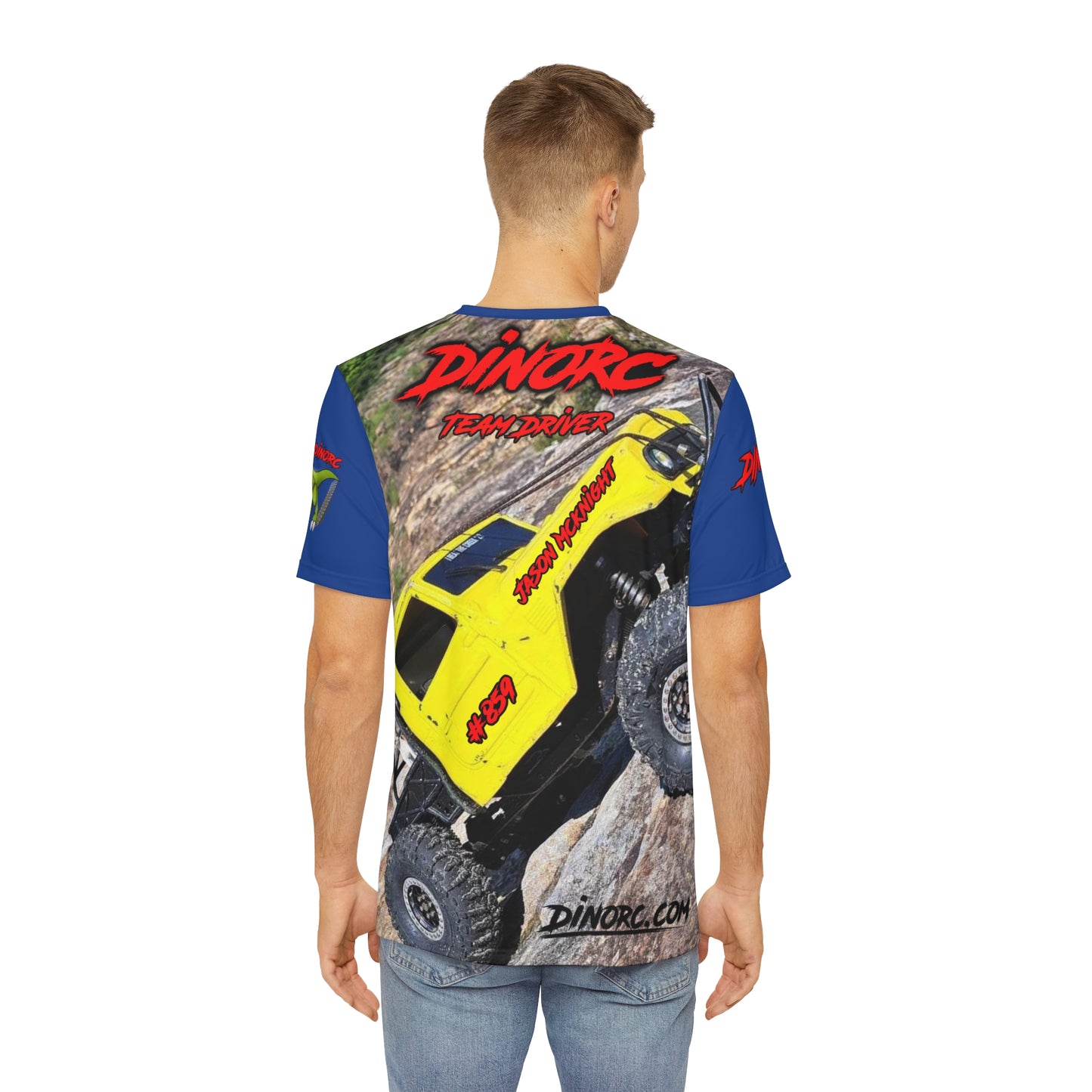 Jason Mcknight Blue sleeves DinoRC Team Driver Shirt (AOP)