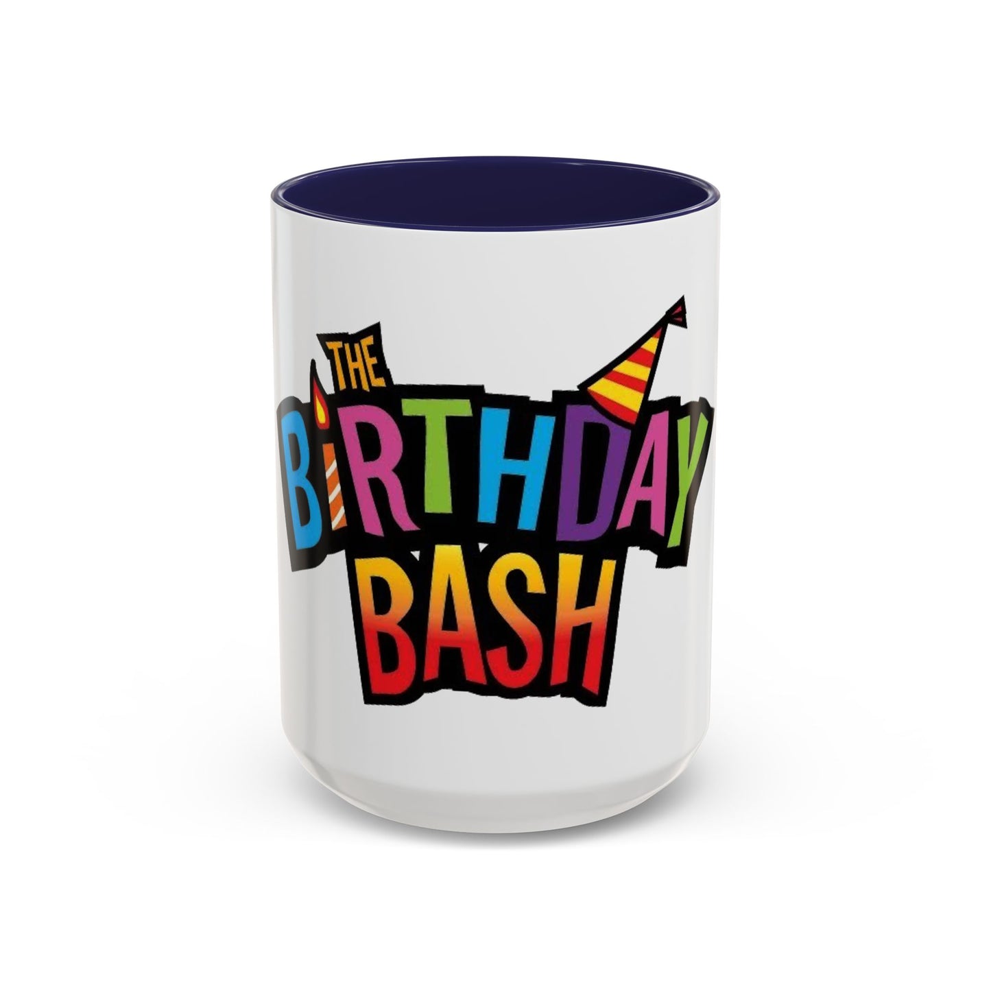Birthday Bash Accent Coffee Mug - Fun Celebration Dino Theme