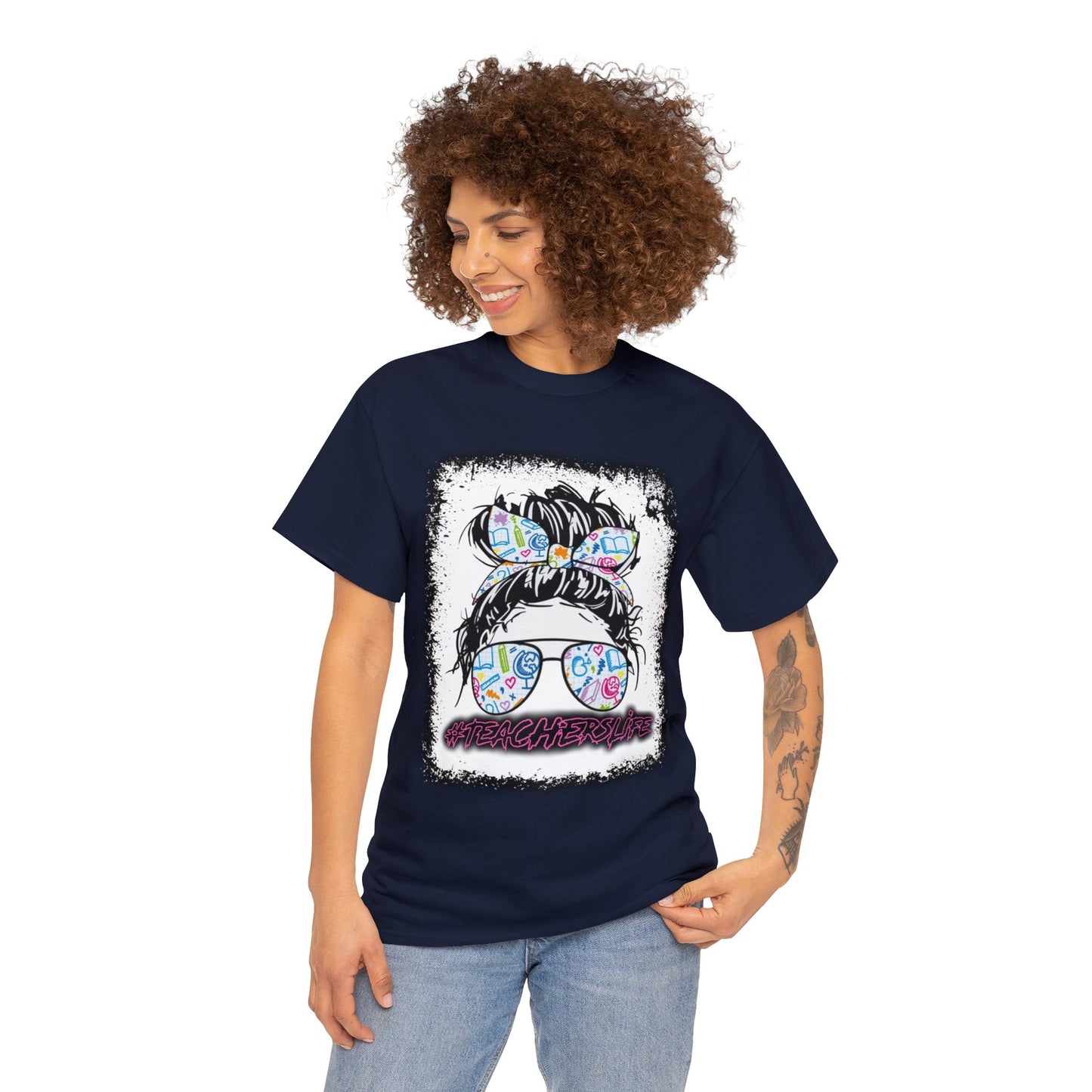 Teacher Life Logo Front Back T-Shirt 10 colors S-5x