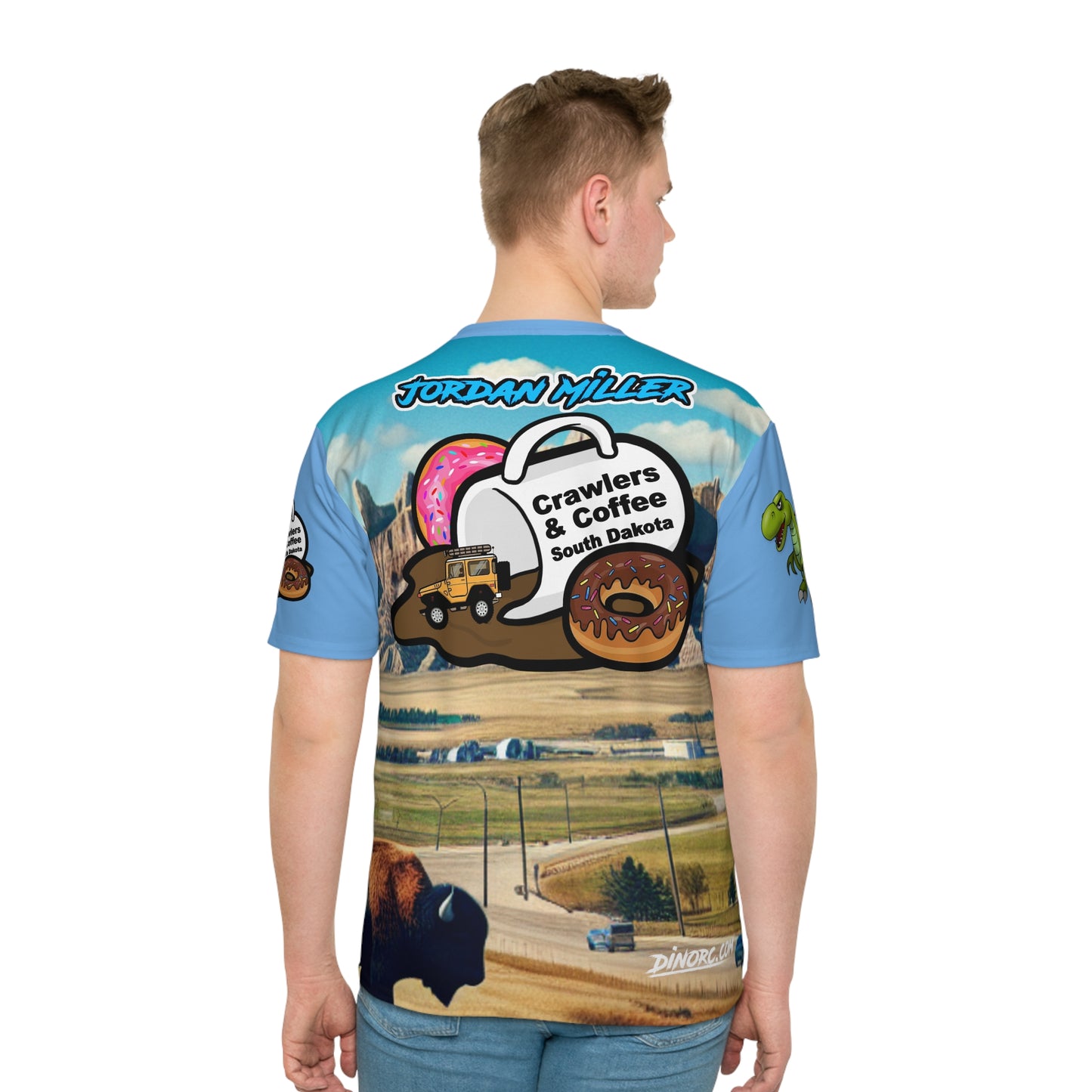 crawlers and coffee SD DinoRc Loose T-shirt (AOP)