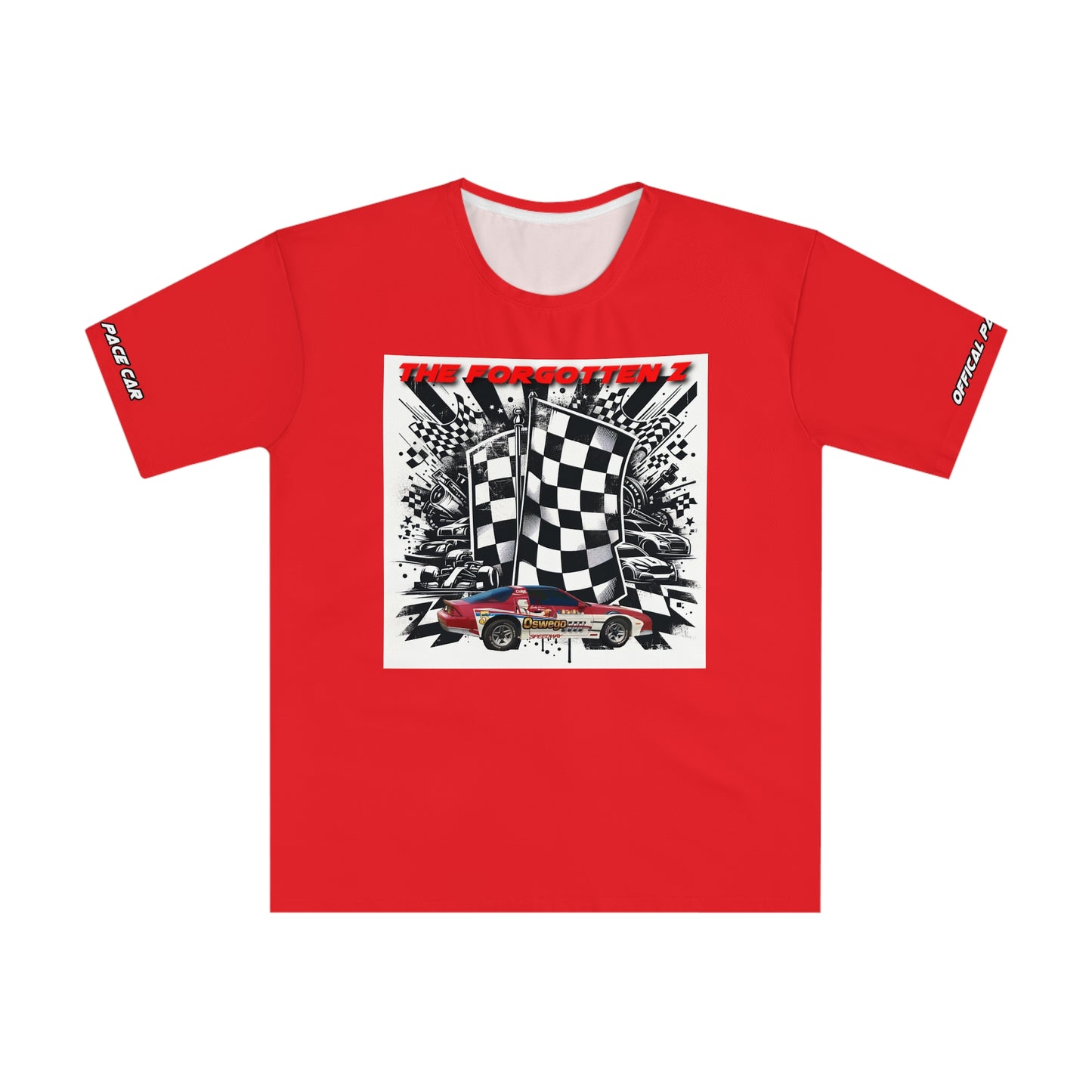 The Forgotten Men's Loose T-Shirt - Racing Checkered Flag Design