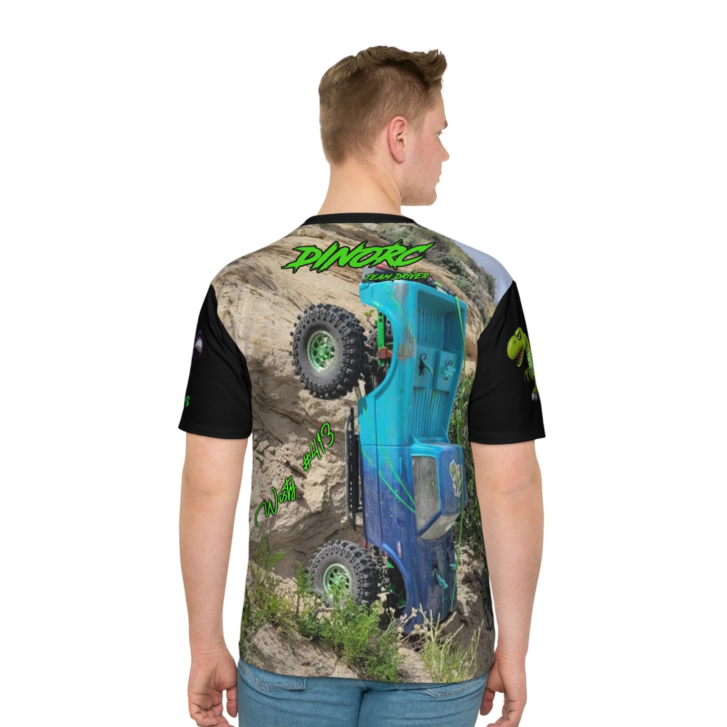 Wisty's DinoRC Team Driver Loose T-shirt (AOP)