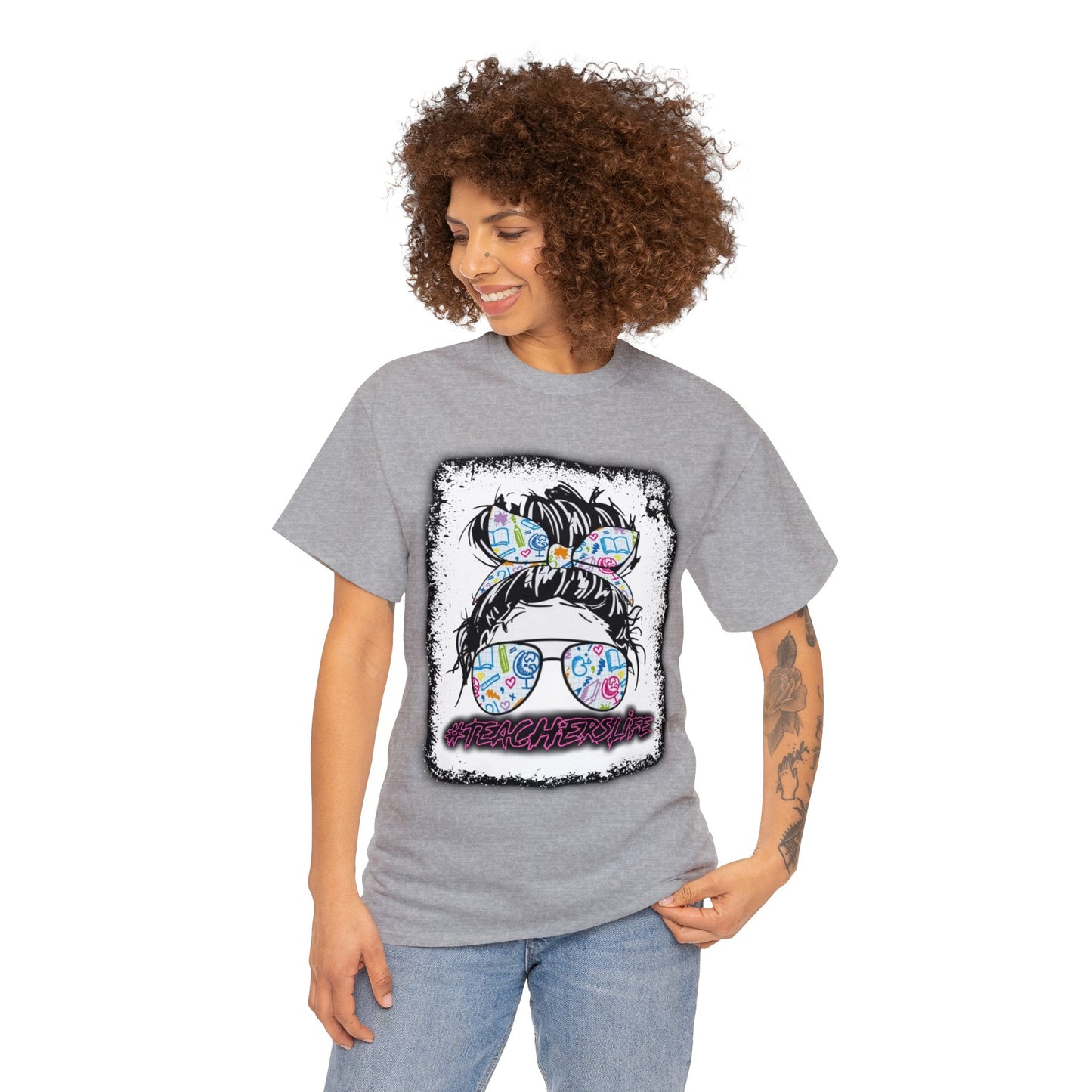 Teacher Life Logo Front Back T-Shirt 10 colors S-5x