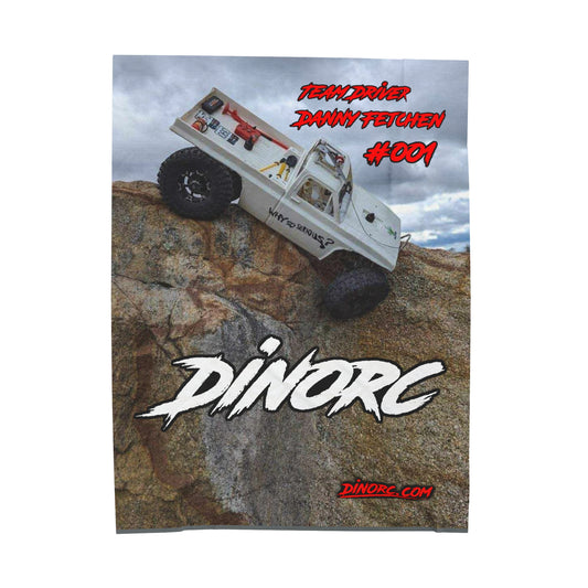 Dan Fetchen Vertical TeamDriver DinoRC Velveteen Plush Blanket