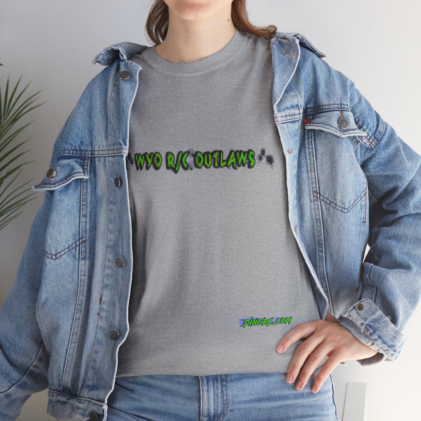 WYO R/C OUTLAWS DinoRc Logo T-Shirt S-5x Black Green