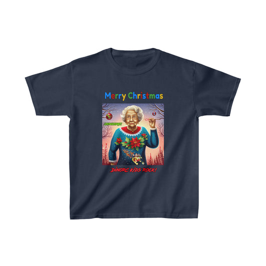 Ugly Christmas T DinoRC Christmas Kids Heavy Cotton™ Tee
