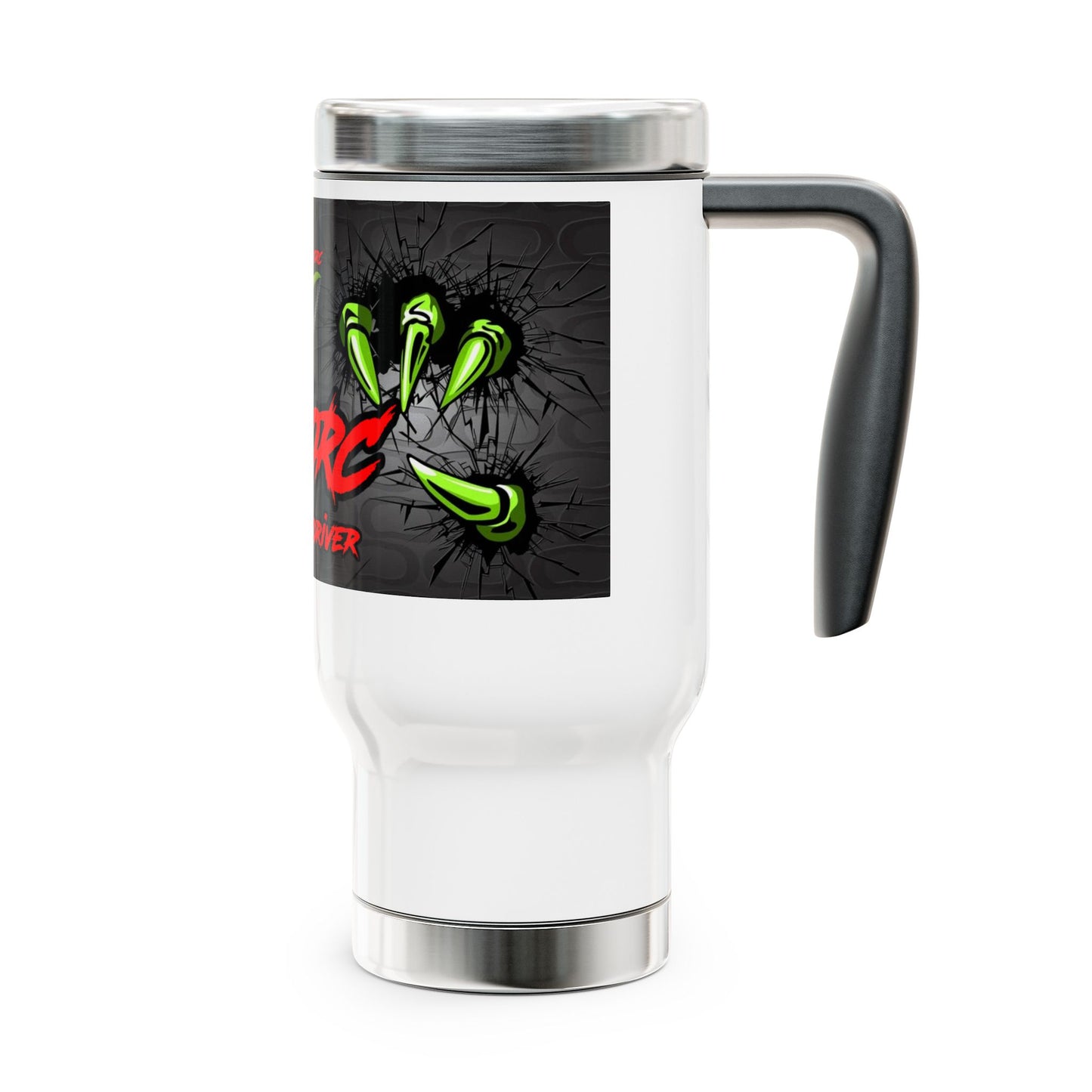 DinoRoc Pro Team Driver Travel Mug - 14oz Stainless Steel with Handle