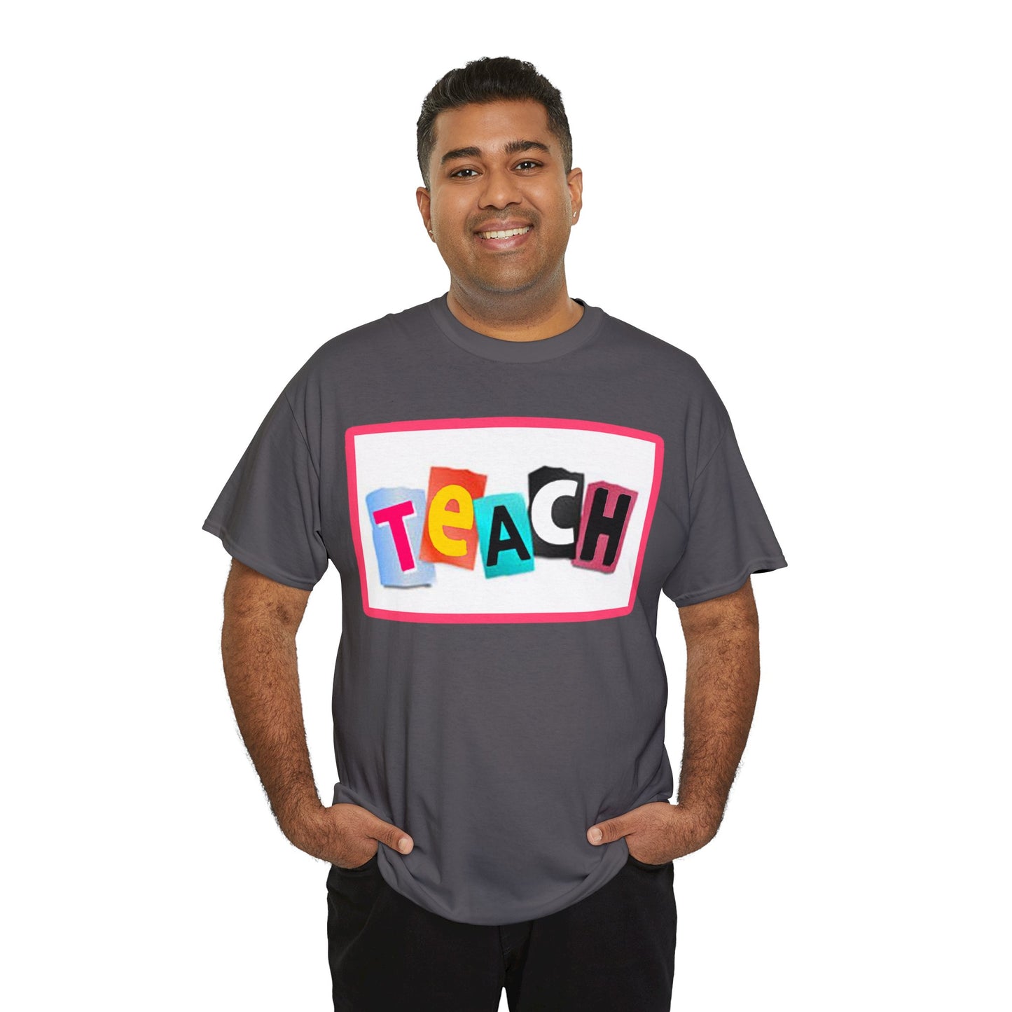 Teach White Logo Front Back T-Shirt 10 colors S-5x