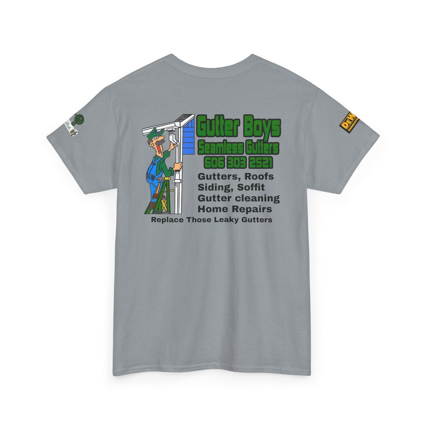 Gutter Boys Unisex Heavy Cotton Tee - Fun Contractor Graphic Shirt for Home Improvement Enthusiasts