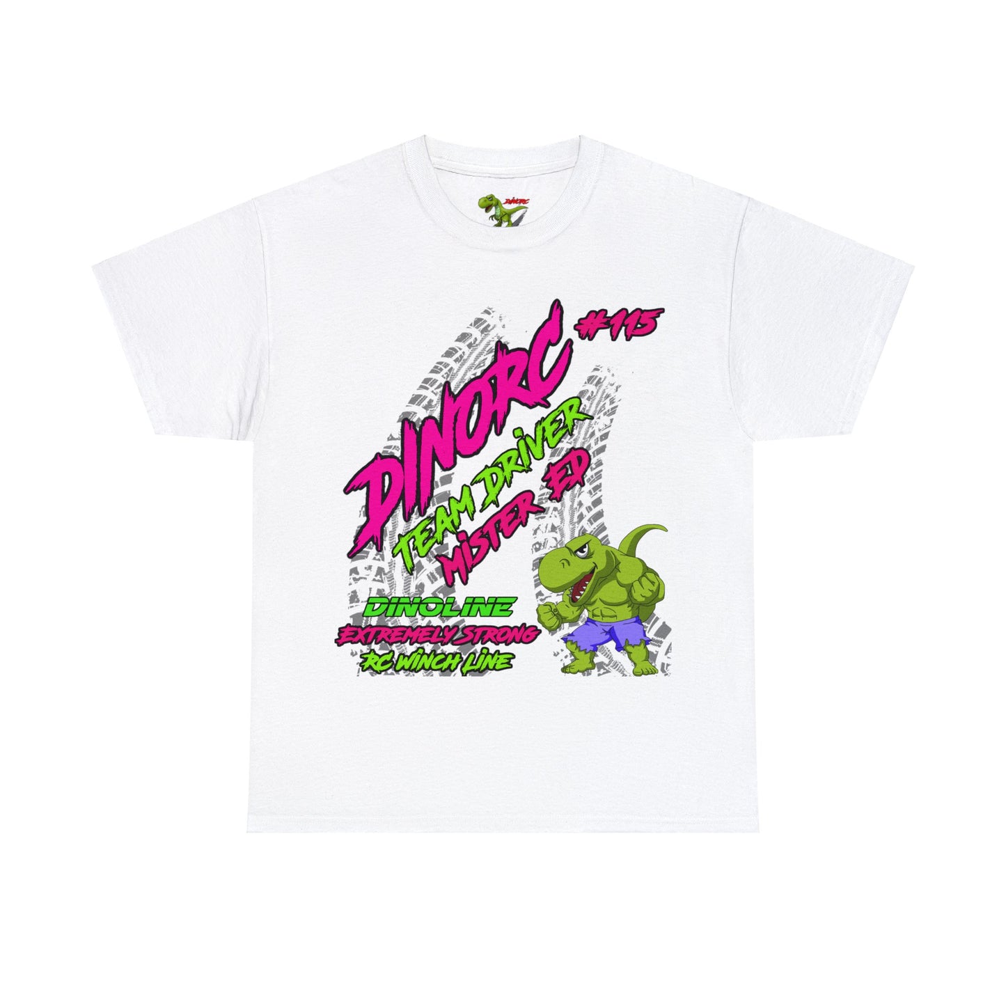 Mister Ed Muscle Dino DinoRC Logo T-Shirt S-5x