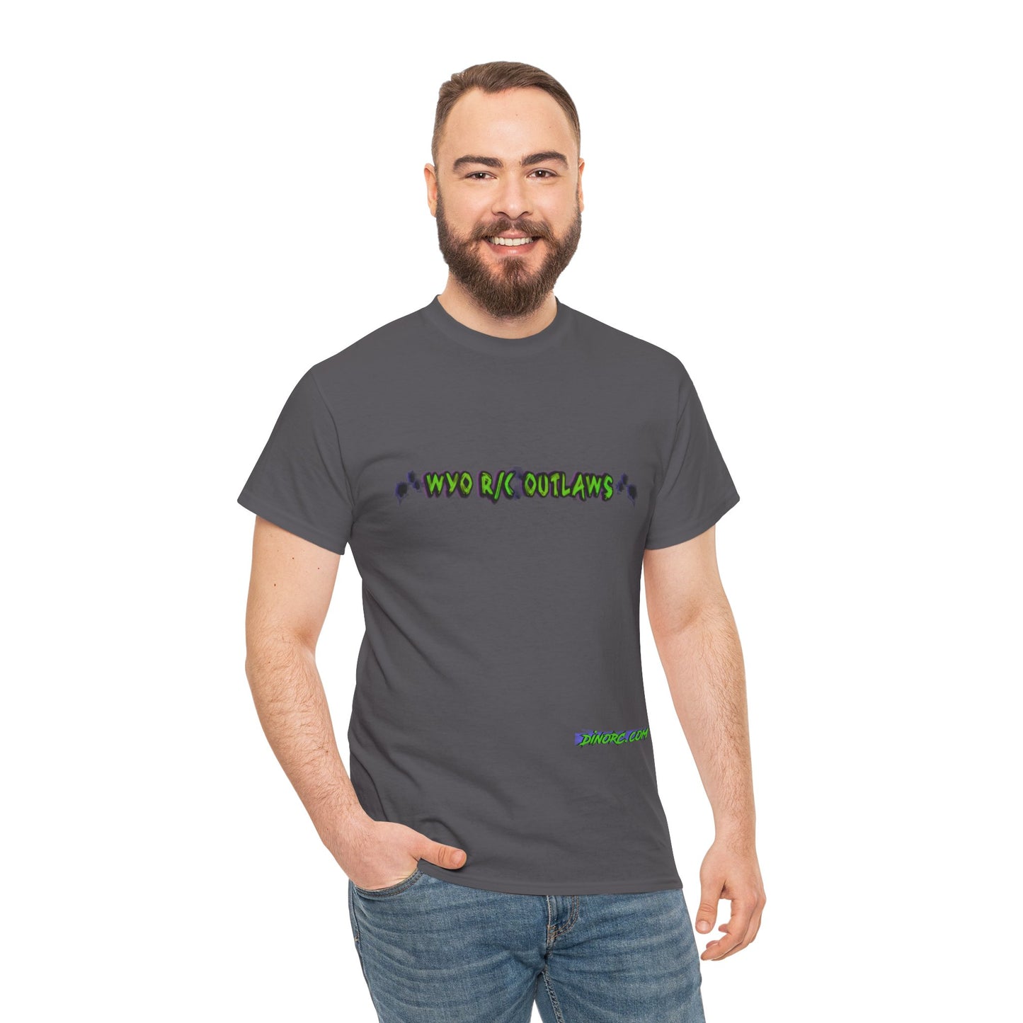 WYO R/C OUTLAWS DinoRc Logo T-Shirt S-5x Black Green