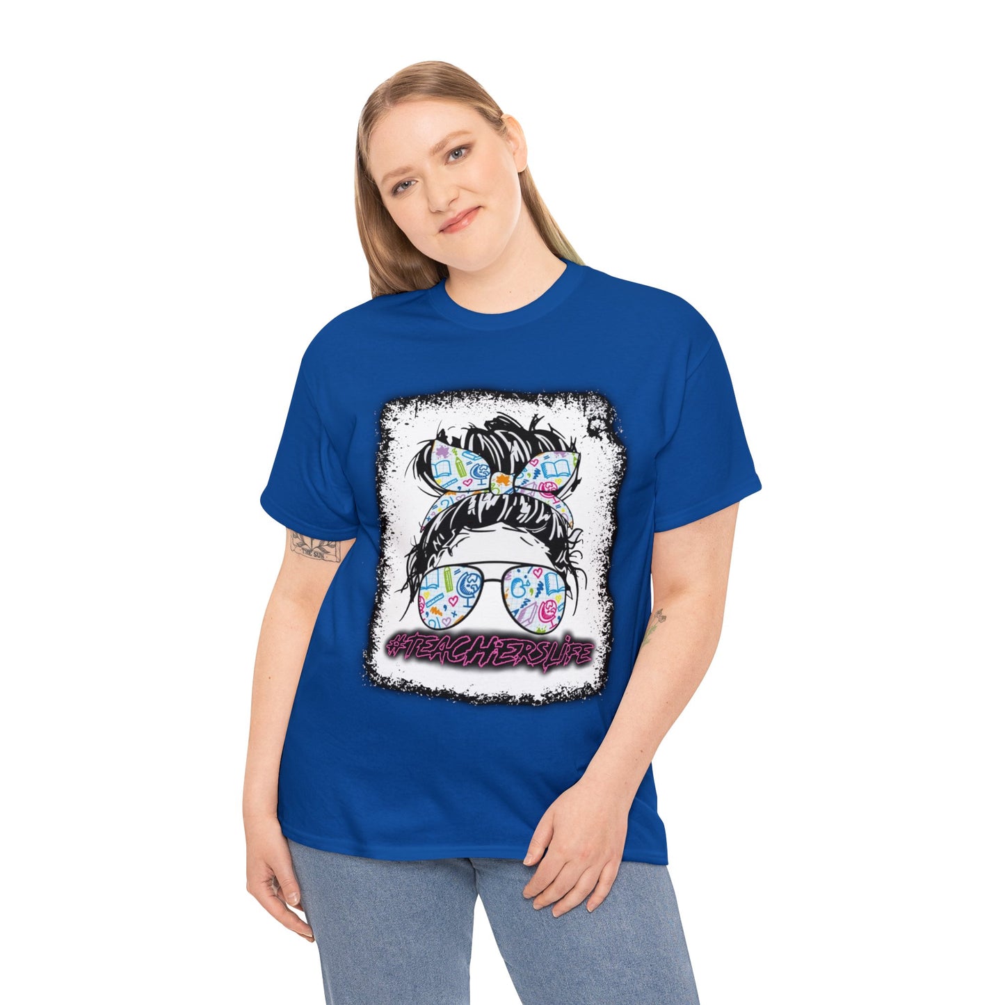 Teacher Life Logo Front Back T-Shirt 10 colors S-5x