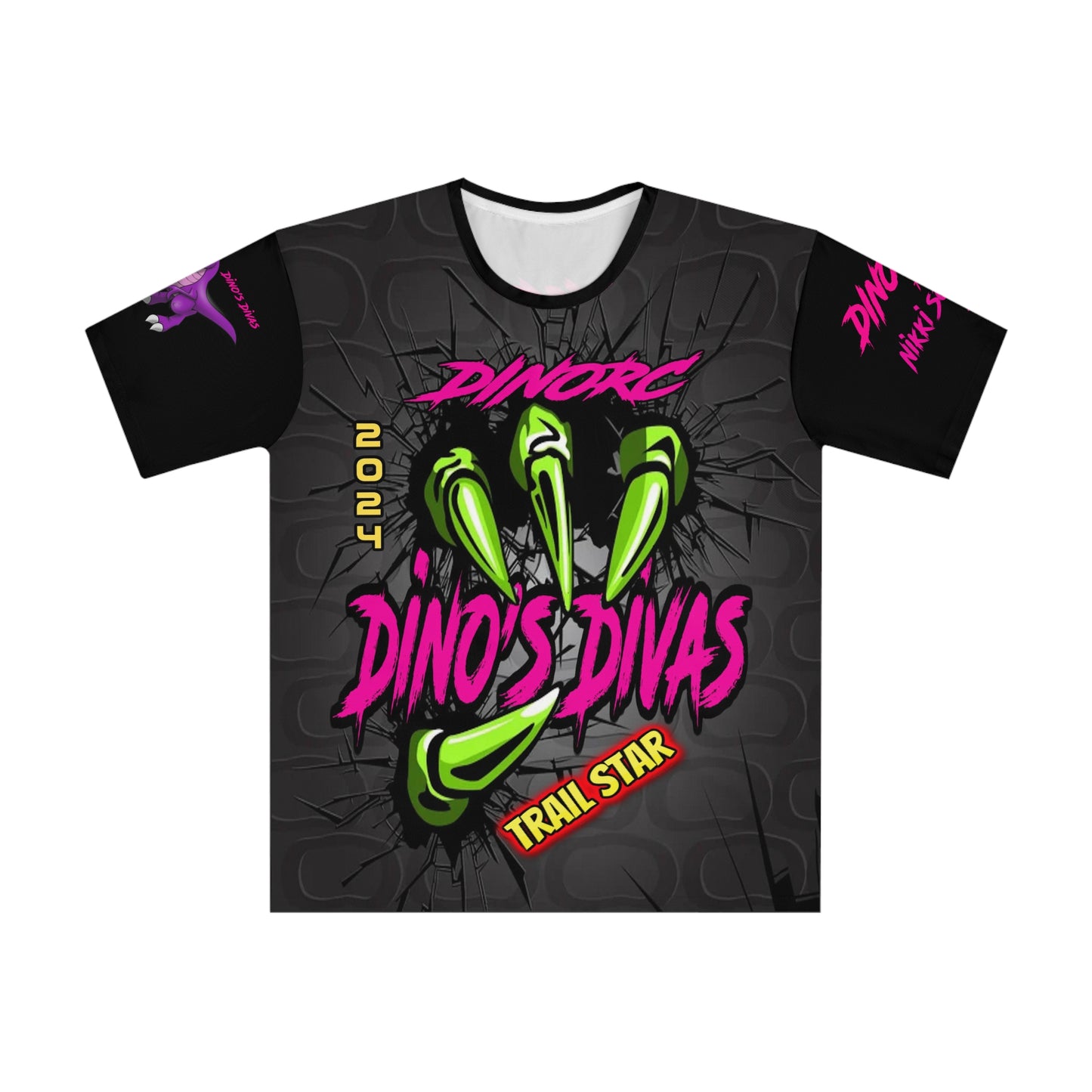 Dino Divas Claw Team Driver Shirt Loose T-shirt (AOP)