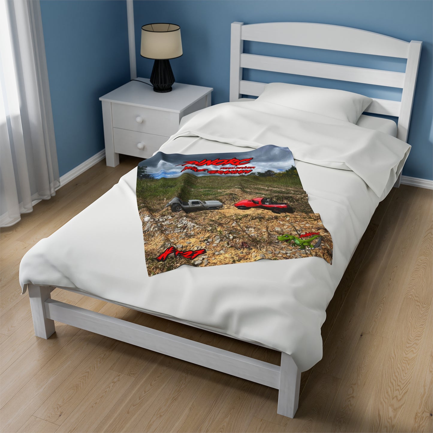 Mike Graham DinoRC Team Driver Velveteen Plush Blanket