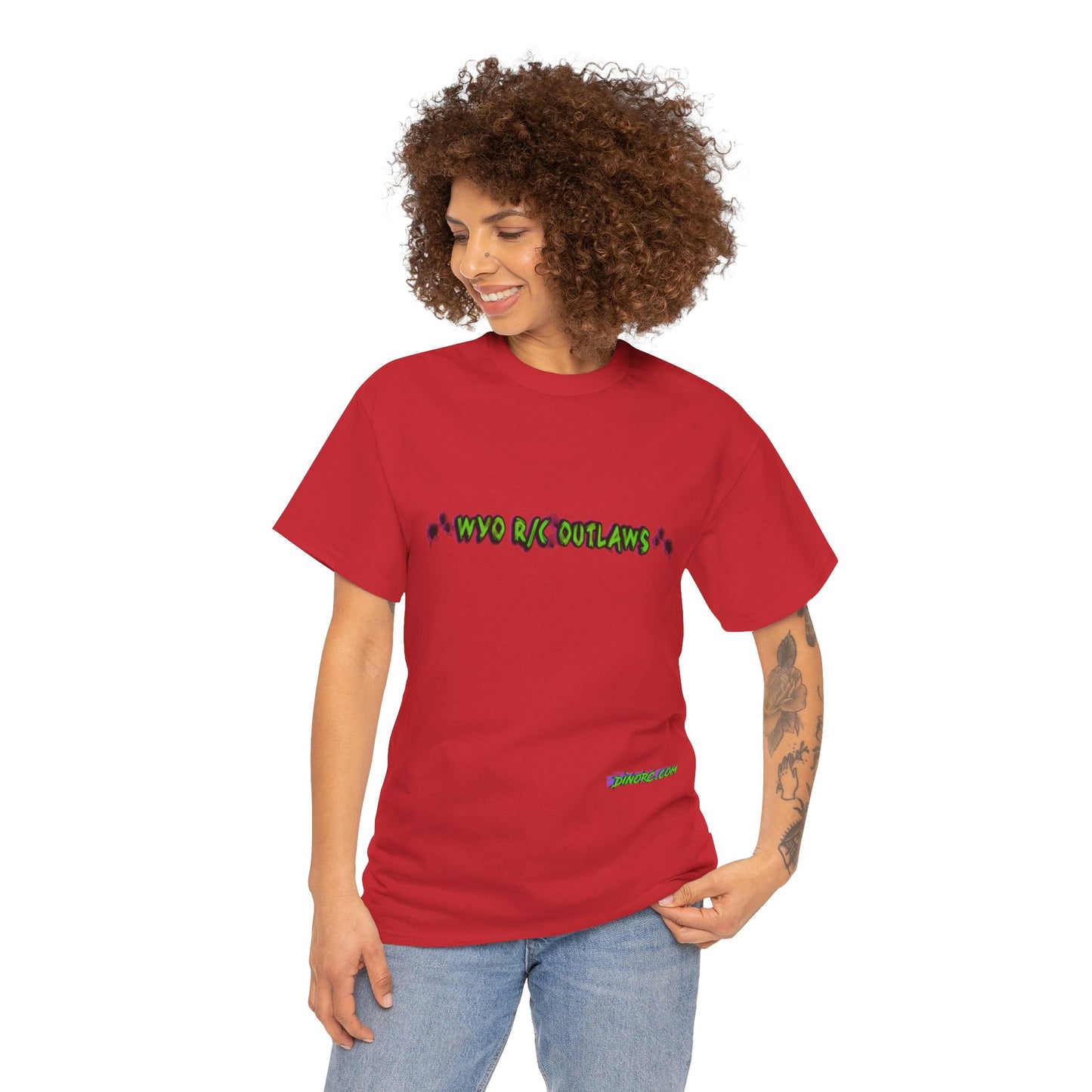 WYO R/C OUTLAWS DinoRc Logo T-Shirt S-5x Black Green