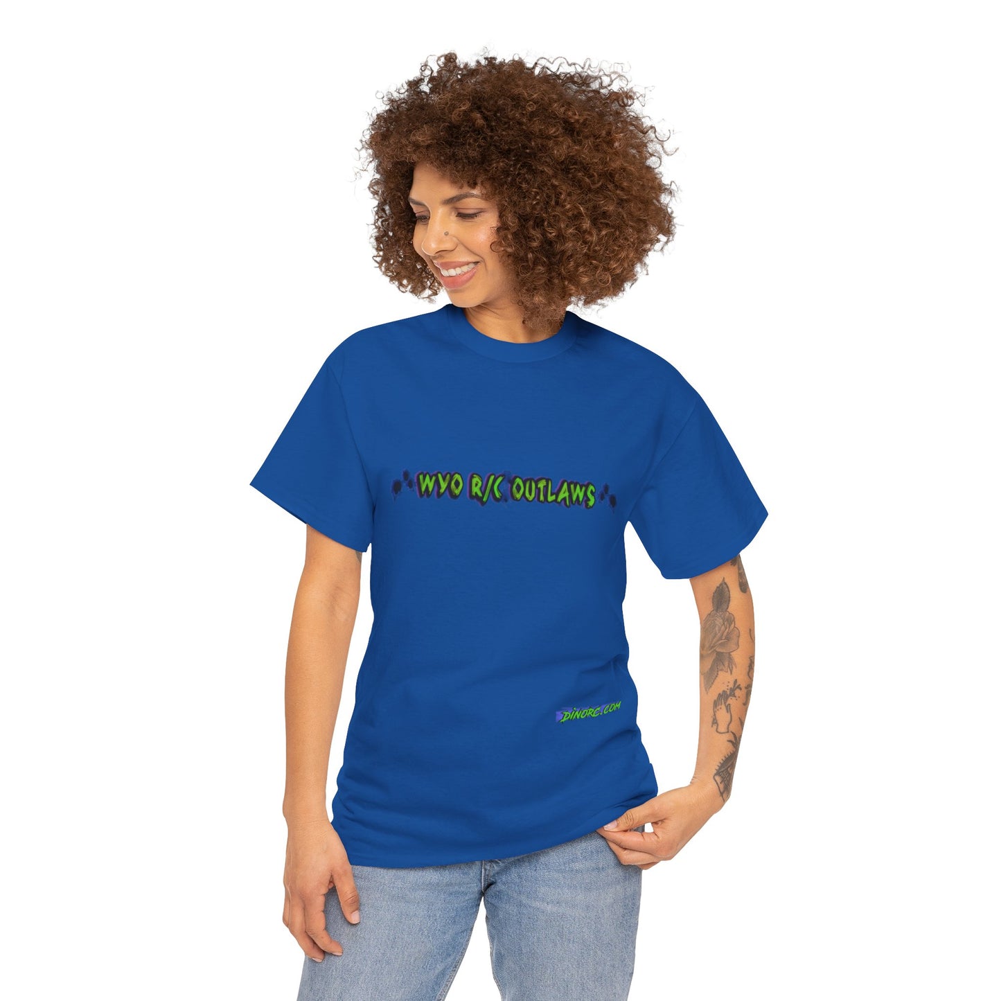 WYO R/C OUTLAWS DinoRc Logo T-Shirt S-5x Black Green