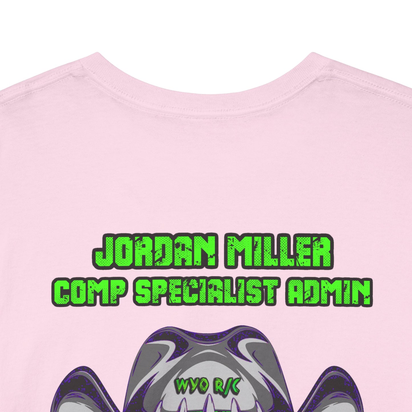 Jordan Miller WYO R/C OUTLAWS DinoRc Logo T-Shirt S-5x Black Green