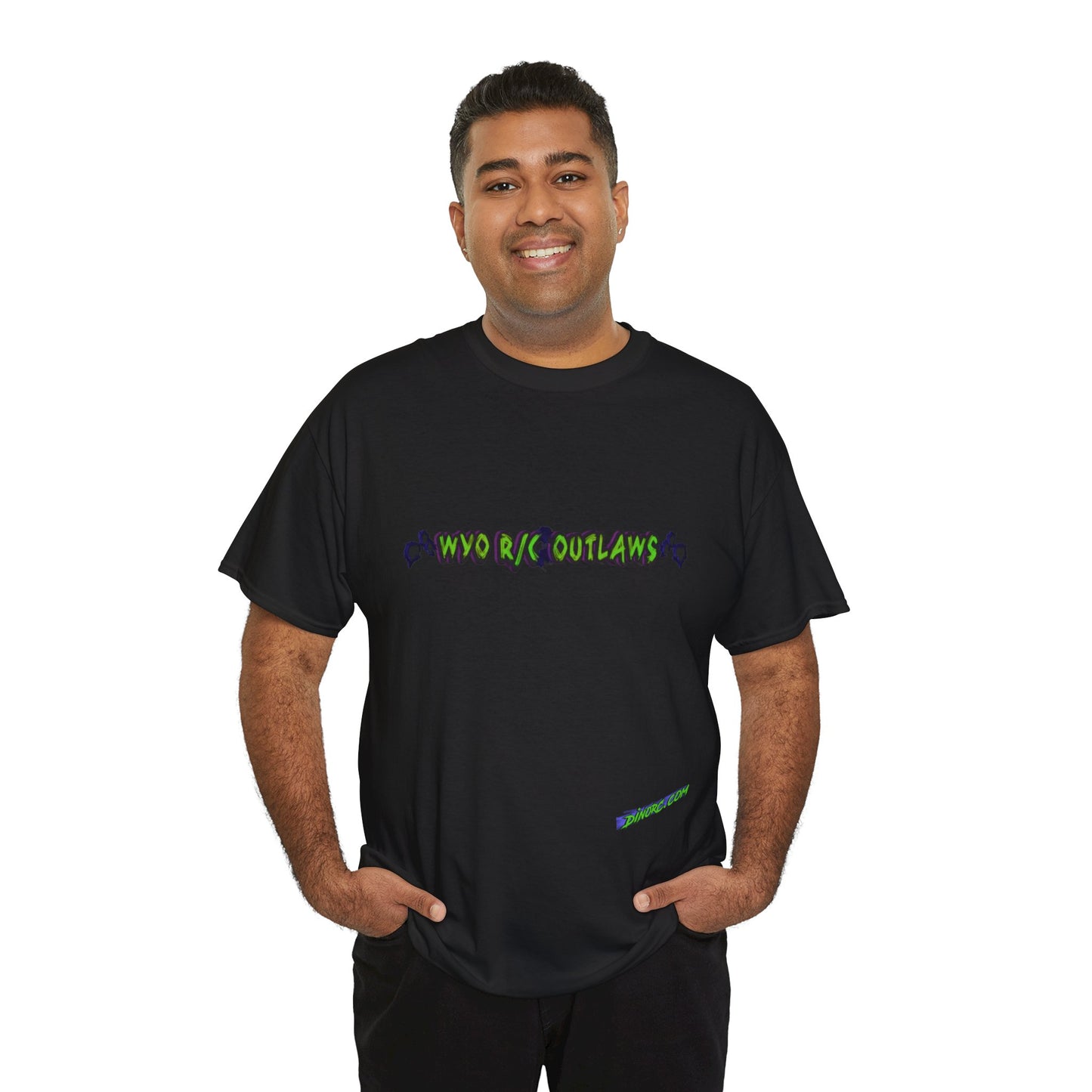 WYO R/C OUTLAWS DinoRc Logo T-Shirt S-5x Black Green
