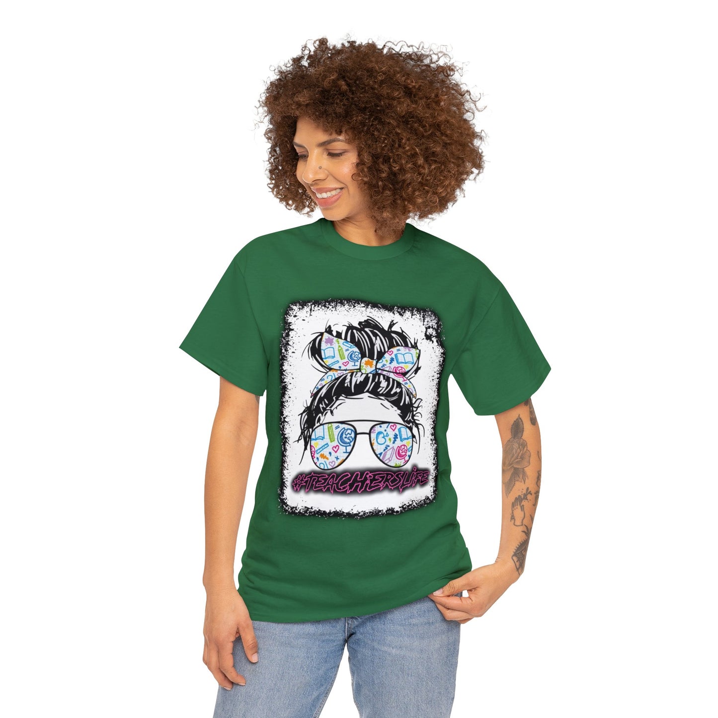 Teacher Life Logo Front Back T-Shirt 10 colors S-5x