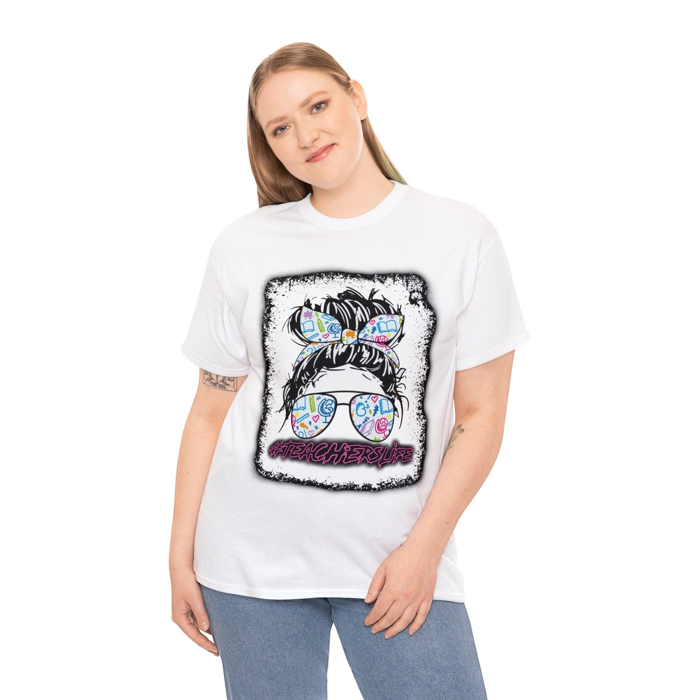 Teacher Life Logo Front Back T-Shirt 10 colors S-5x