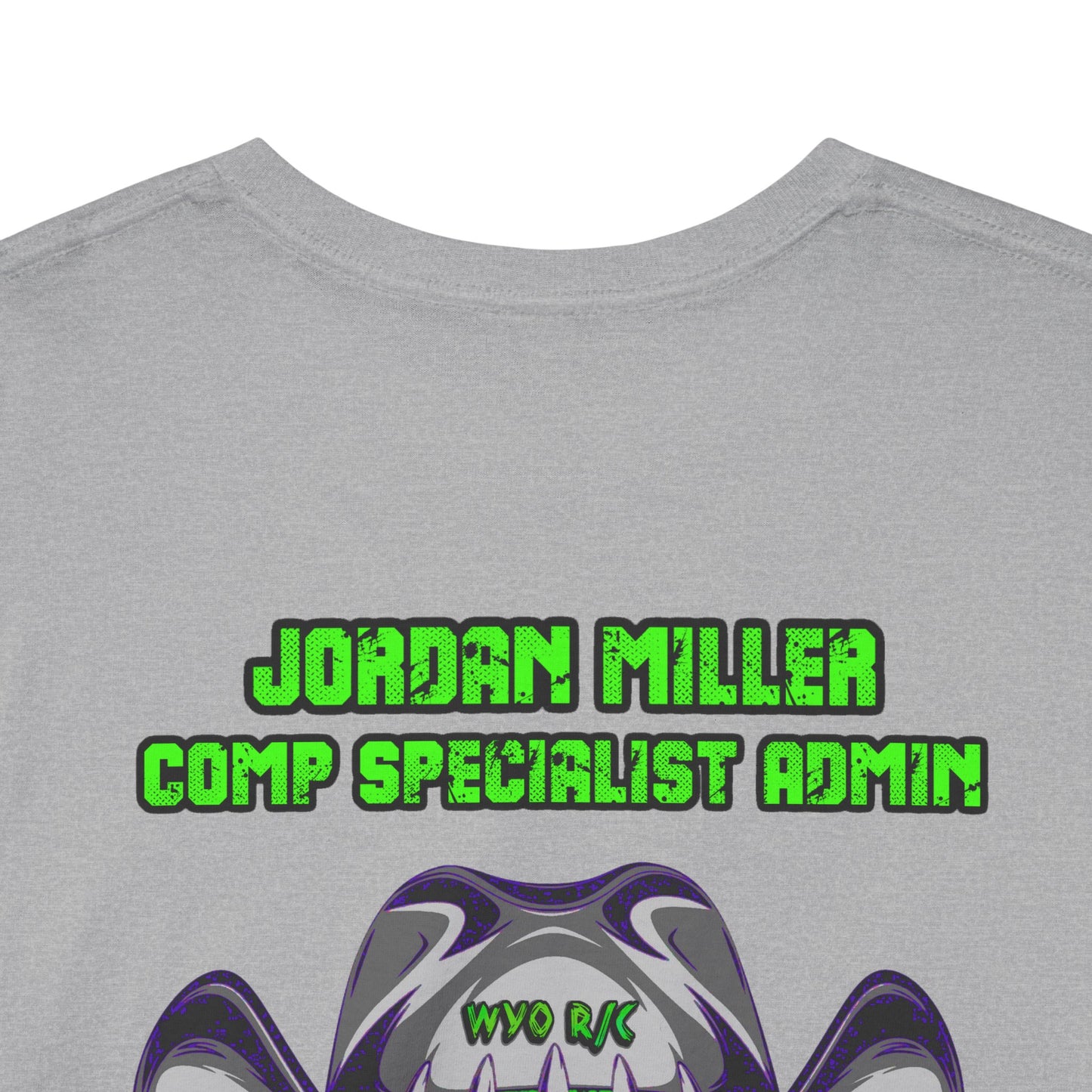 Jordan Miller WYO R/C OUTLAWS DinoRc Logo T-Shirt S-5x Black Green
