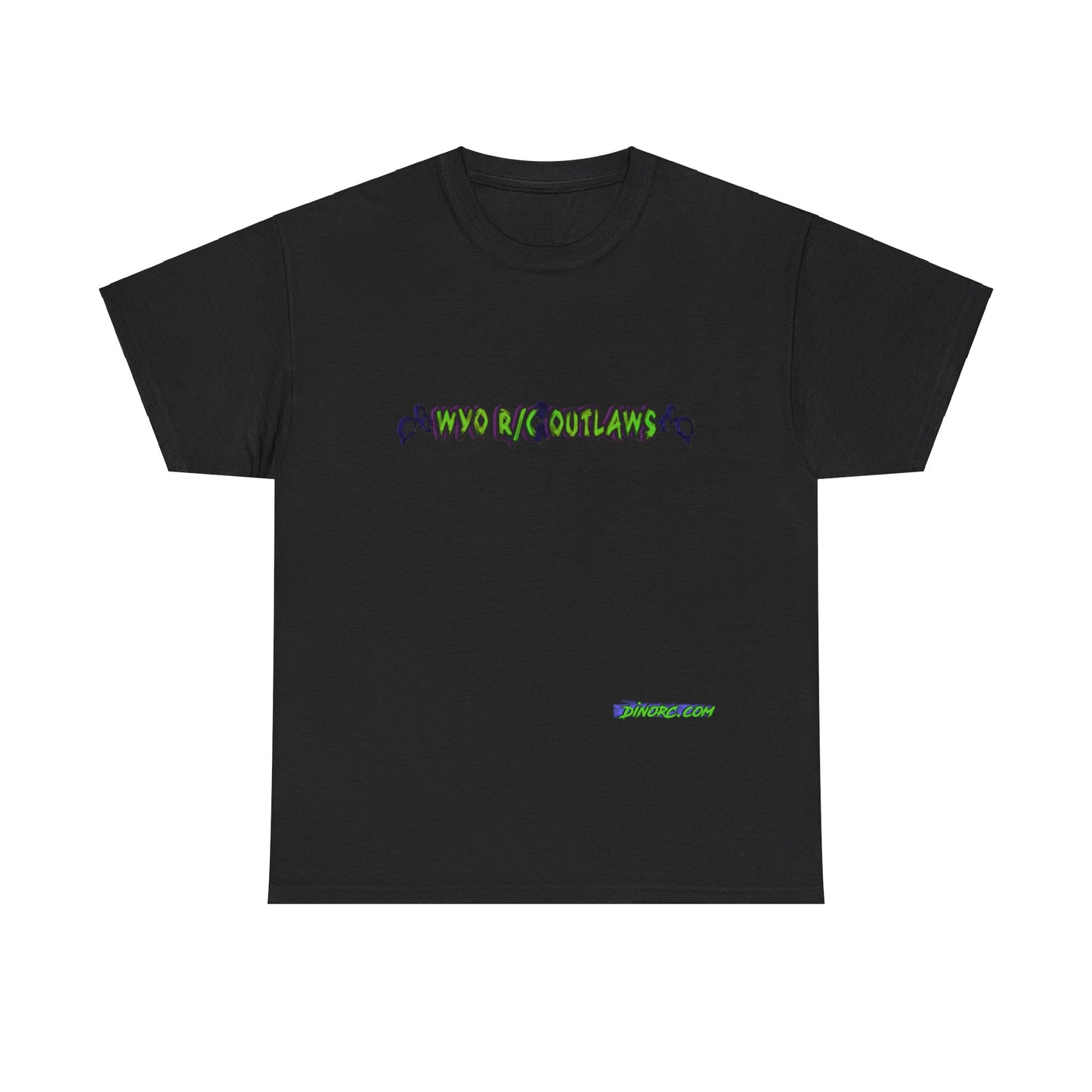 WYO R/C OUTLAWS DinoRc Logo T-Shirt S-5x Black Green